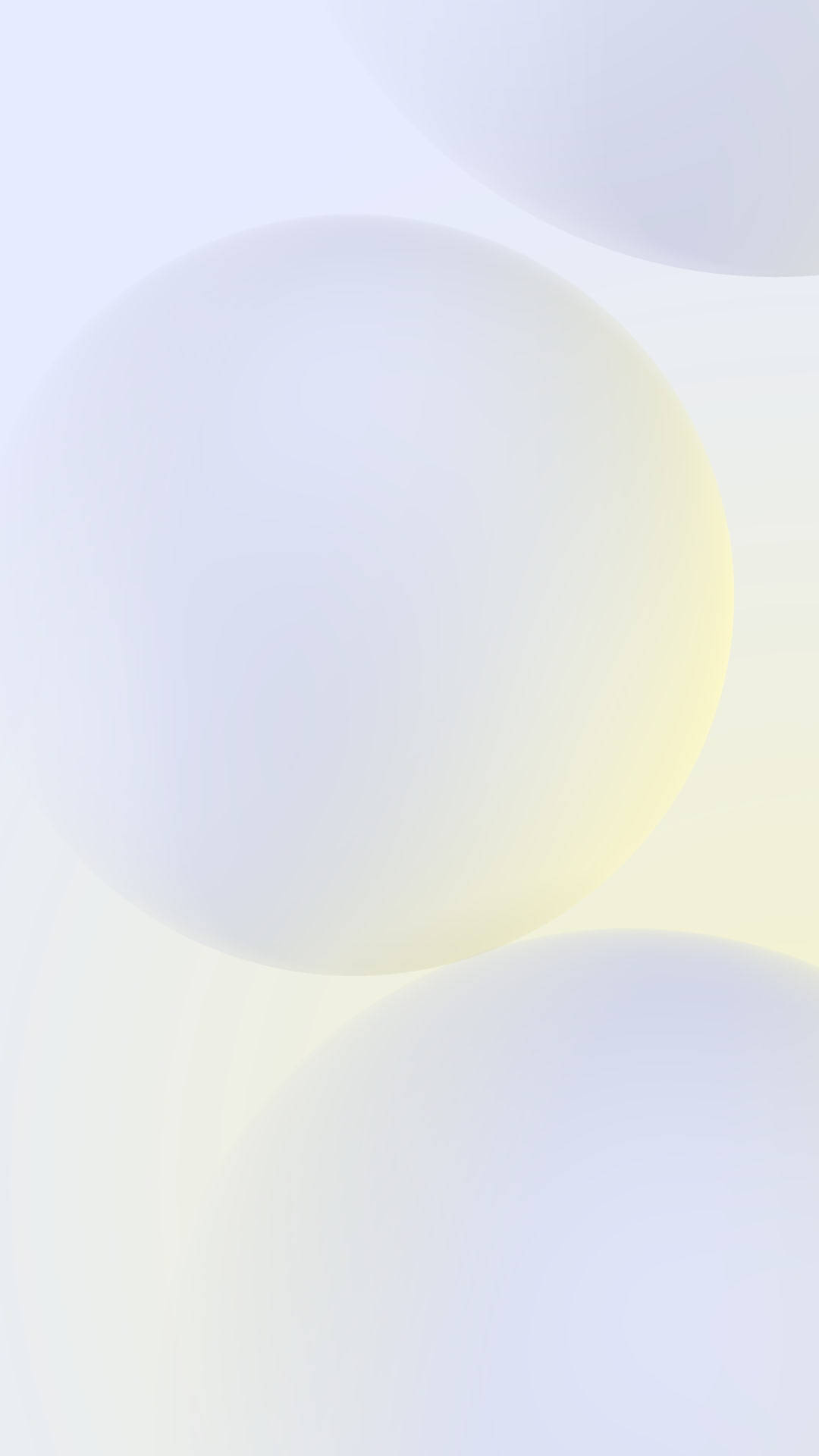 Redmi Note 9 Pro, 3d white balls, pale yellow, Full HD Phone Wallpaper