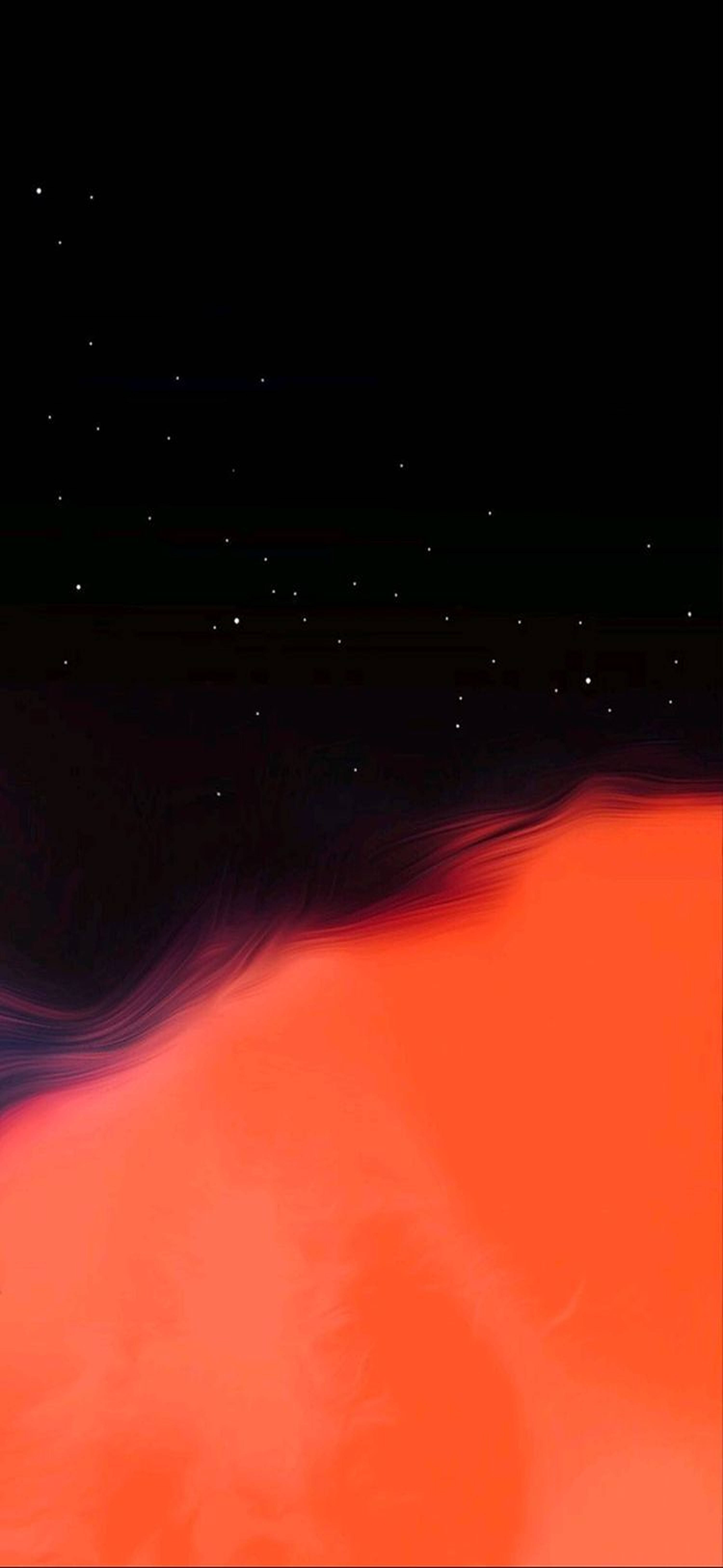 Redmi Note 9 Pro, black, orange, 5K Phone Wallpaper