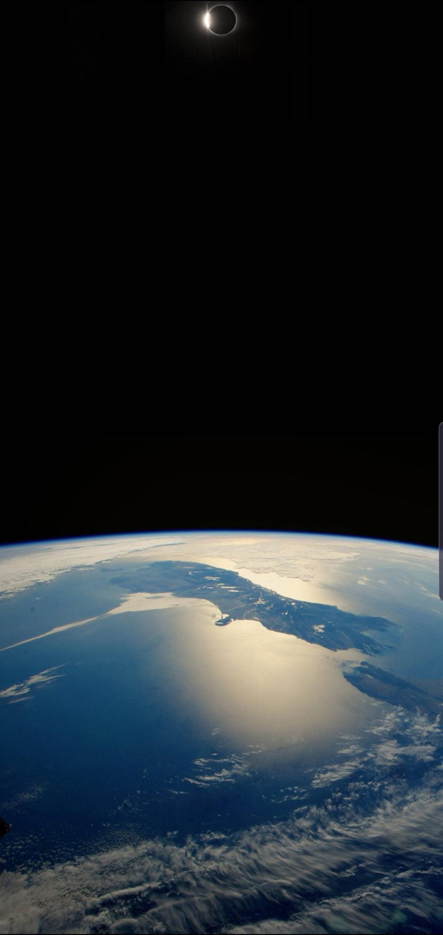 Redmi Note 9 Pro, solar eclipse, moon, 2K Phone Wallpaper