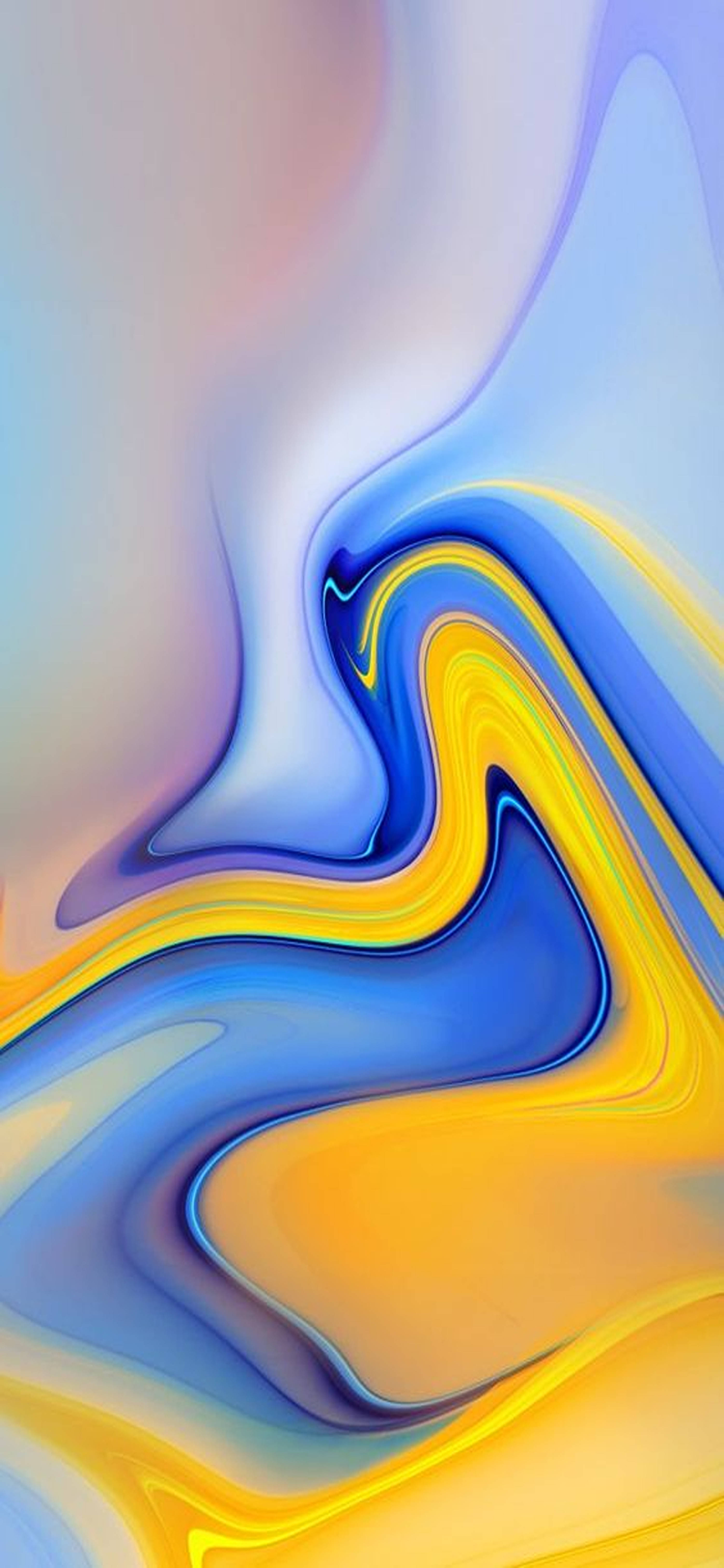 Redmi Note 9 Pro, iridescent marble pattern, blue, 5K Phone Wallpaper