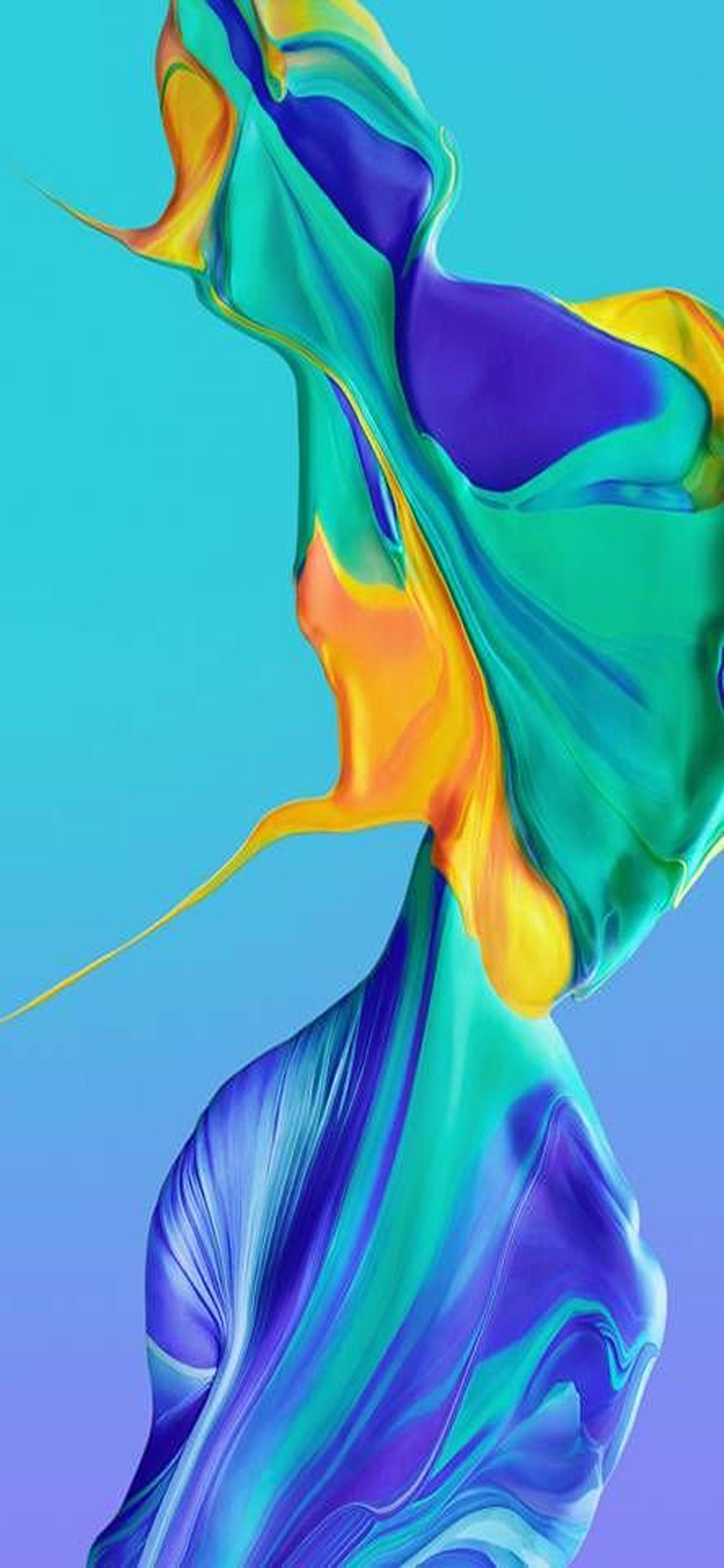 Redmi Note 9 Pro, teal, purple, 5K Phone Wallpaper