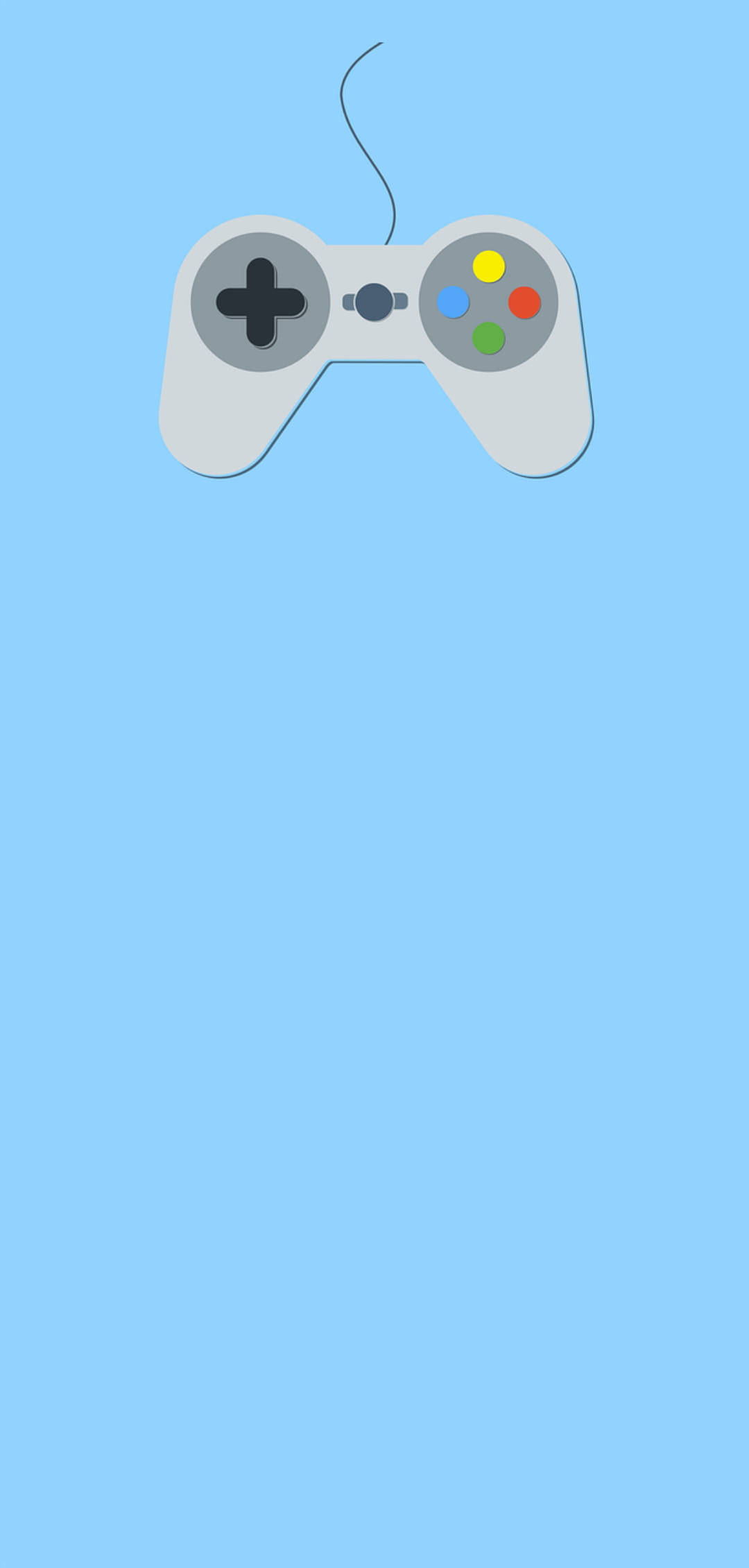 Redmi Note 9 Punch Hole, minimalist gray game controller, colorful buttons, Full HD Phone Wallpaper