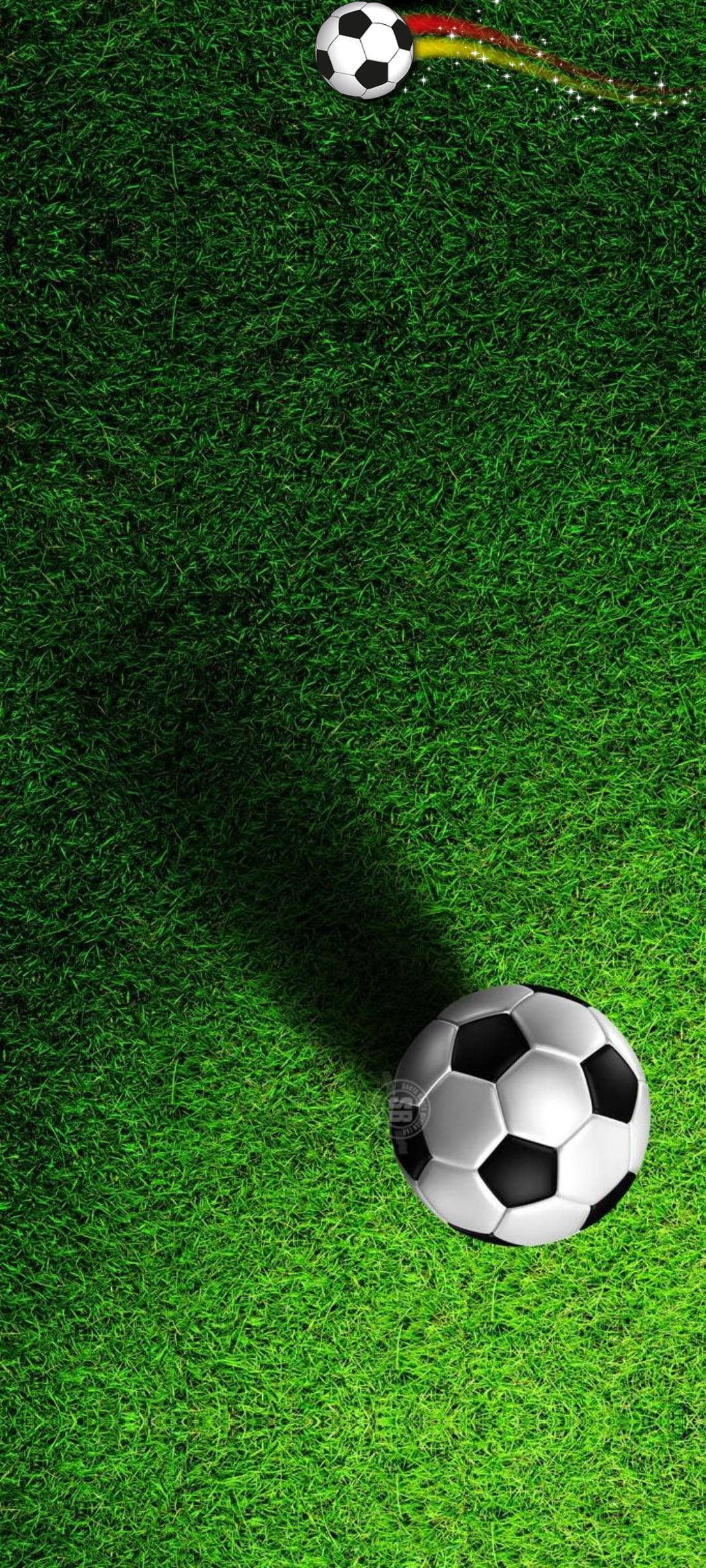 Redmi Note 9 Punch Hole, soccer ball, black and white, Full HD Phone Wallpaper