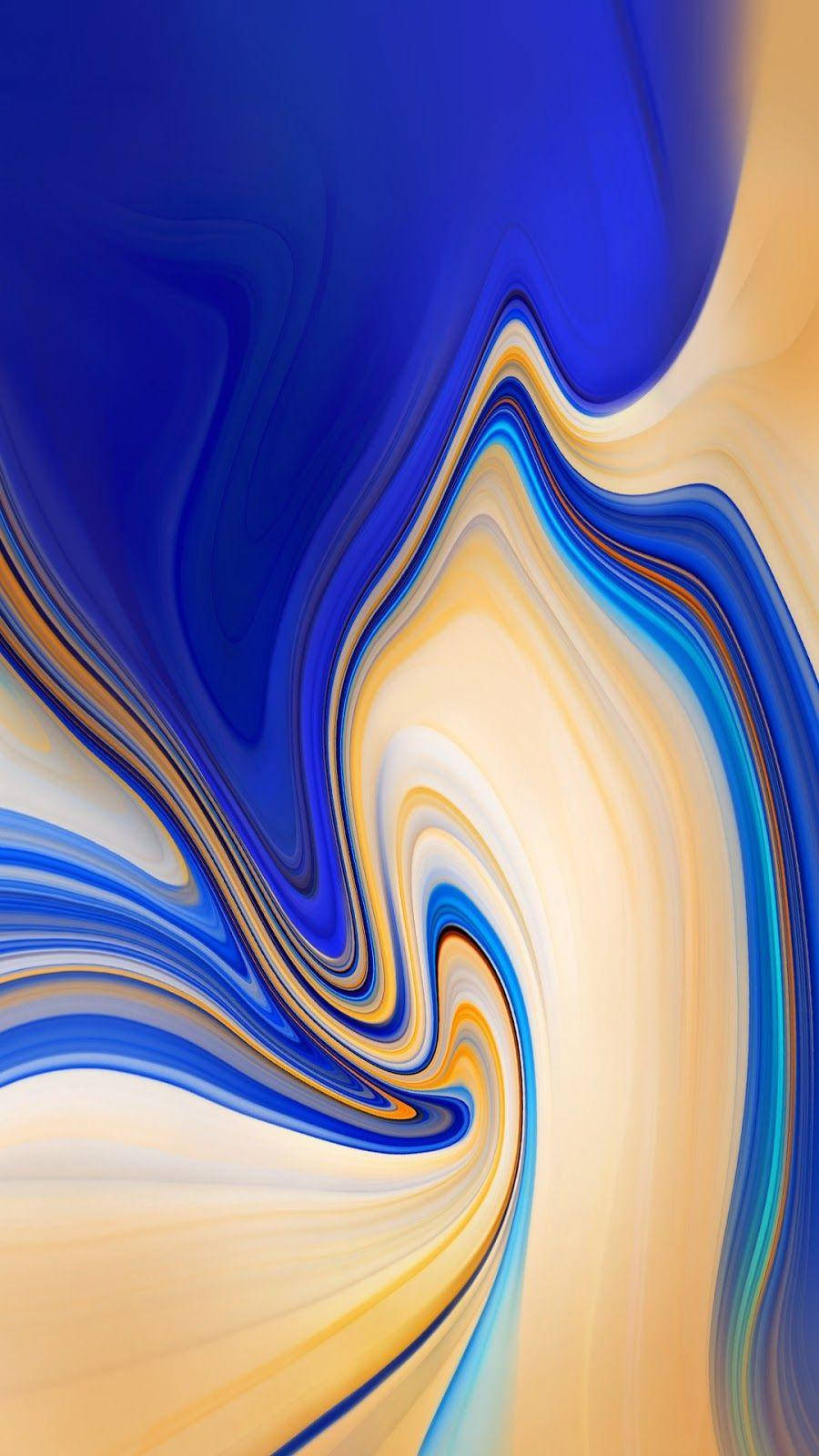 Redmi 9, mix blue, beige paint, HD Phone Wallpaper