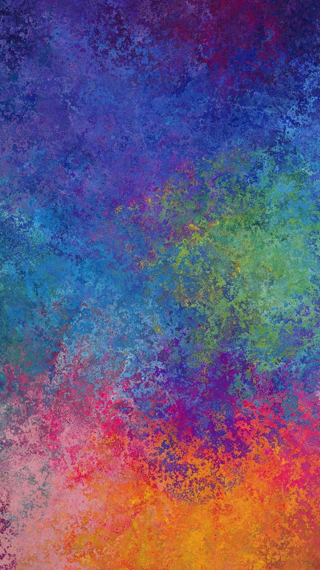 Redmi 9, spilled paint, blues, Full HD Phone Wallpaper