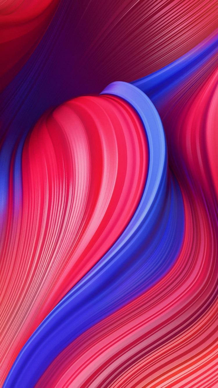 Redmi 9, pink and blue streak, glossy highlights, HD Phone Wallpaper