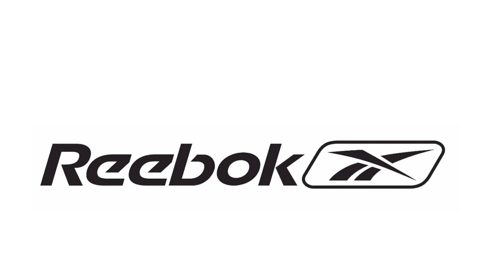 Reebok, black, logo, Full HD Desktop Wallpaper