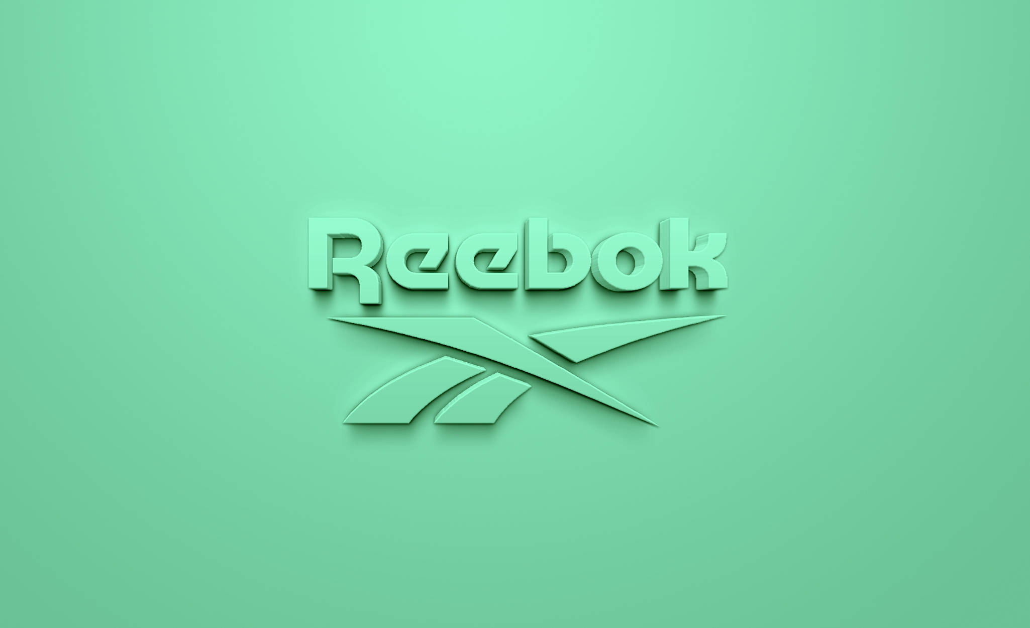 mint green, Reebok, symbol, Full HD Desktop Wallpaper