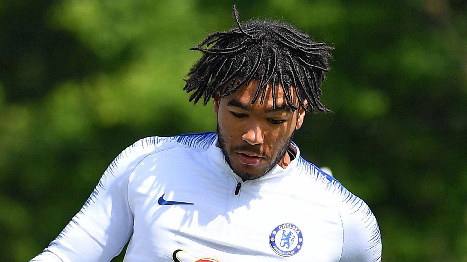 Reece James, white Chelsea training kit, dreadlocks, Full HD Desktop Wallpaper