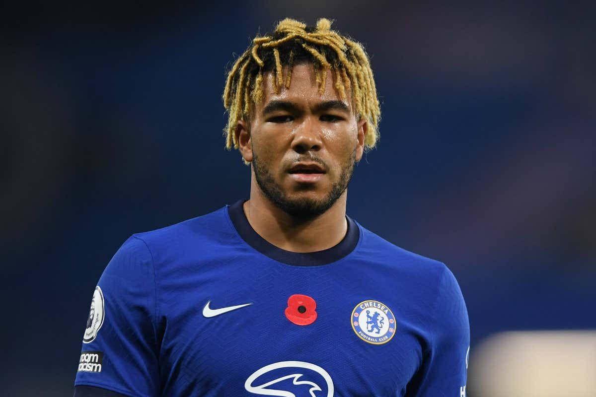 Reece James, blonde dreadlocks, blue Chelsea jersey, SD Desktop Wallpaper