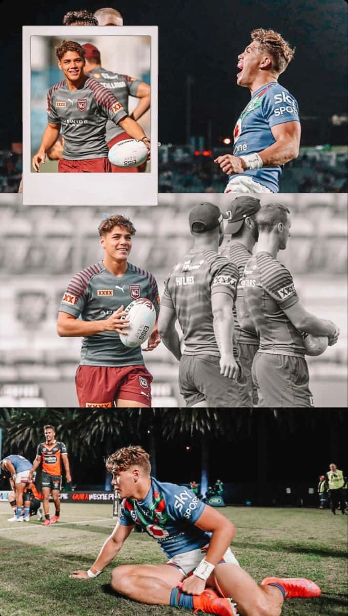 Reece Walsh, rugby league players, stadium field, SD Phone Wallpaper