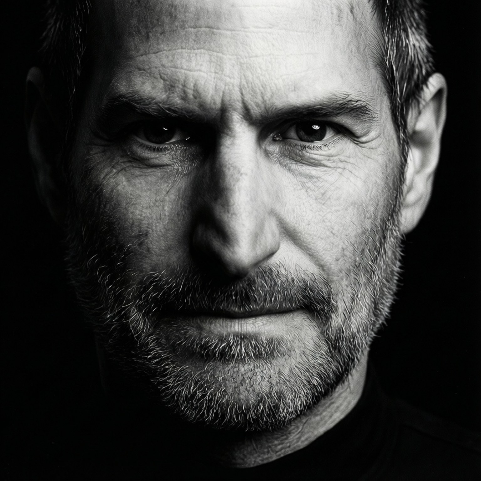 Reed Paul Jobs, black and white, high contrast lighting, HD Desktop Wallpaper