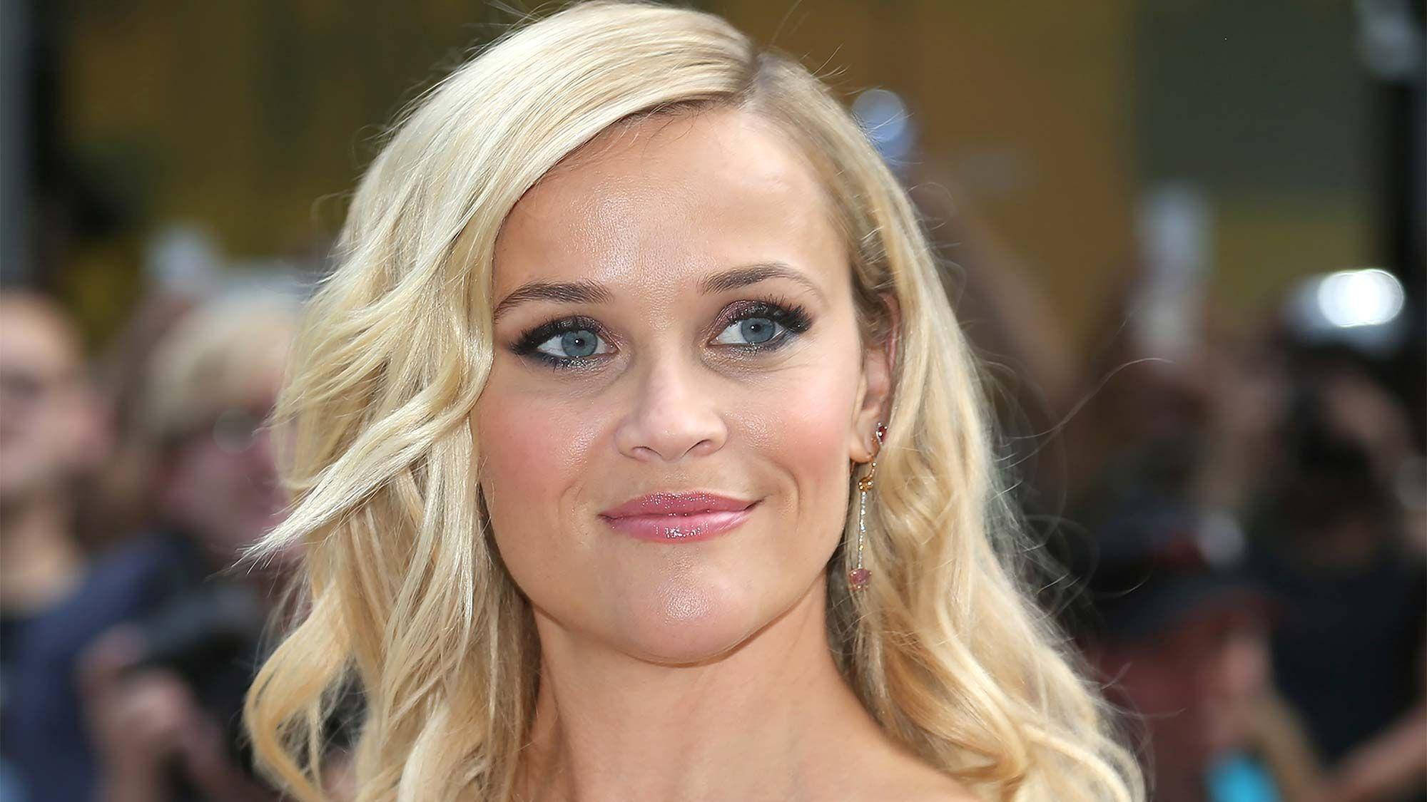 Reese Witherspoon, blonde woman, blue eyes, Full HD Desktop Wallpaper