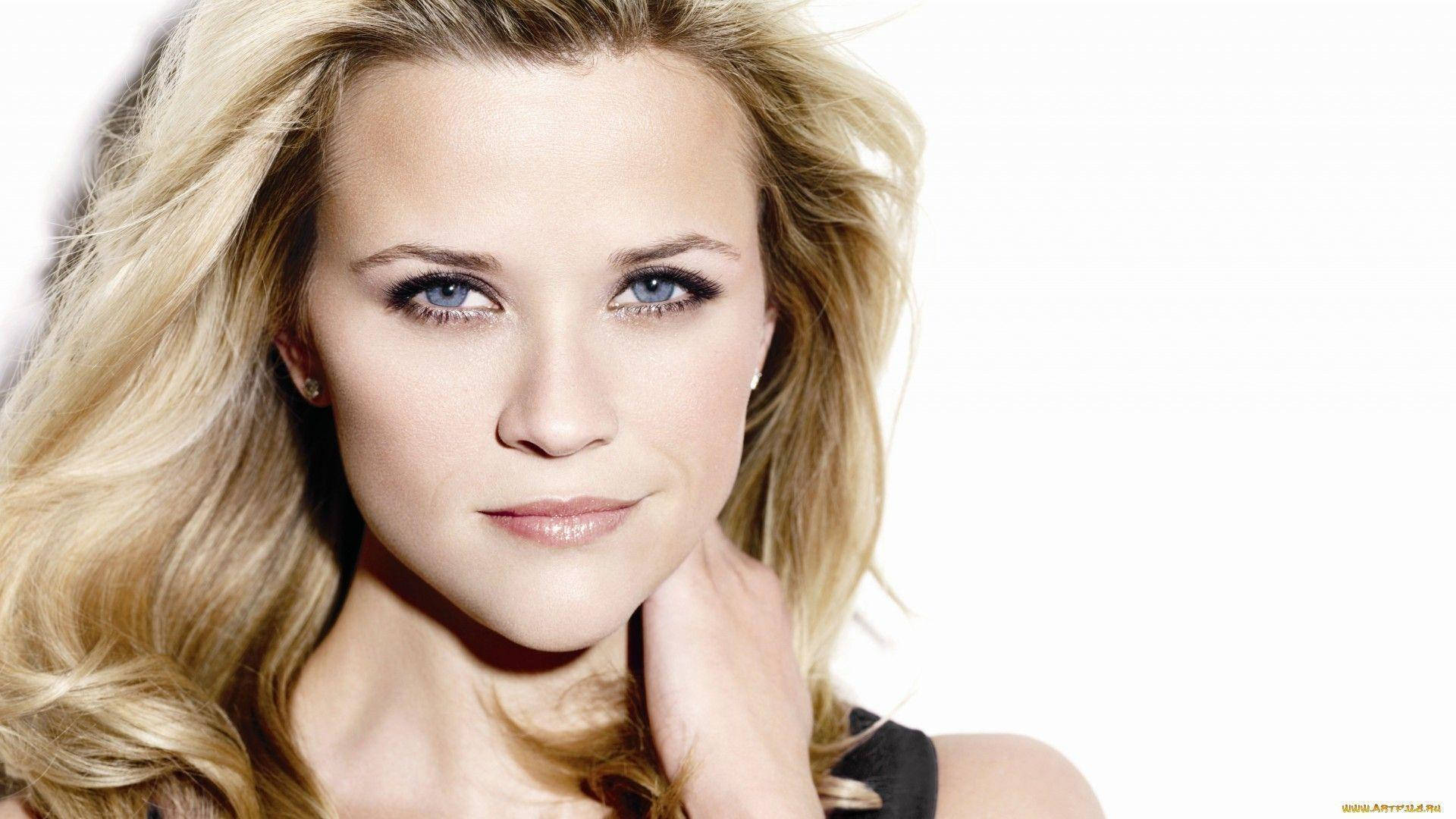 Reese Witherspoon, blue eyes, blonde woman, Full HD Desktop Wallpaper