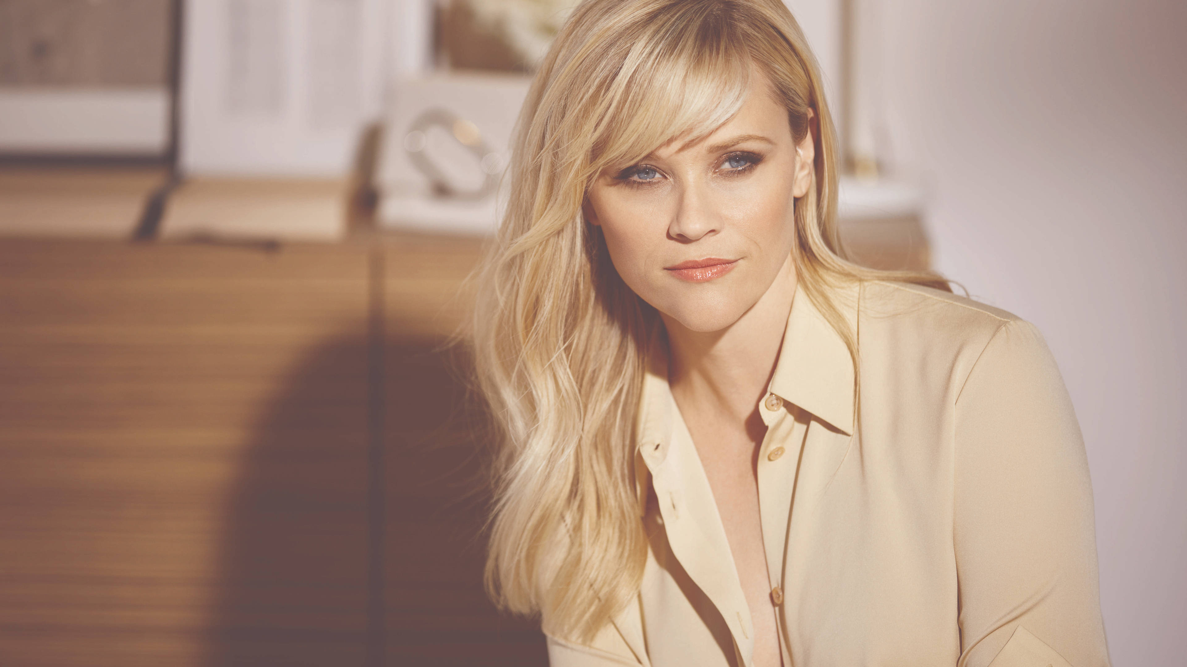 Reese Witherspoon, cosmetics, blonde woman, 4K Desktop Wallpaper