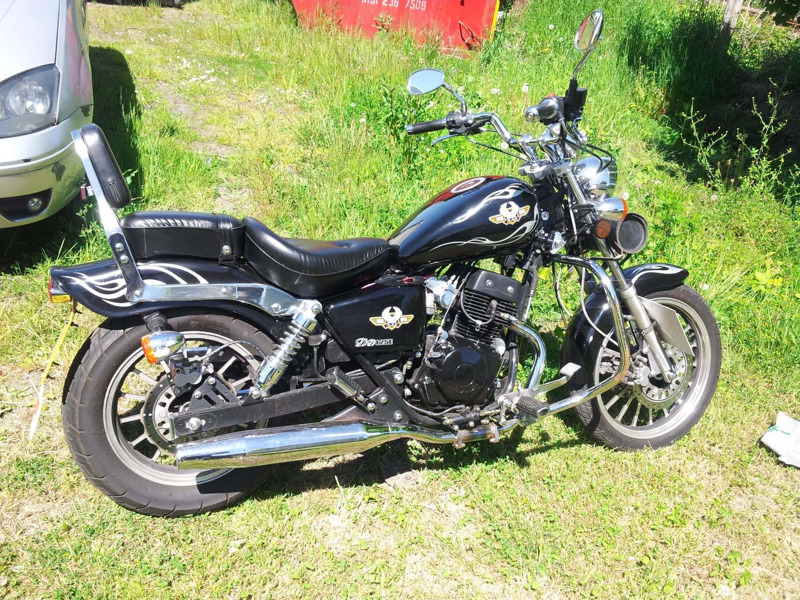 Regal Raptor, black Harley-Davidson, chrome accents, HD Desktop Wallpaper