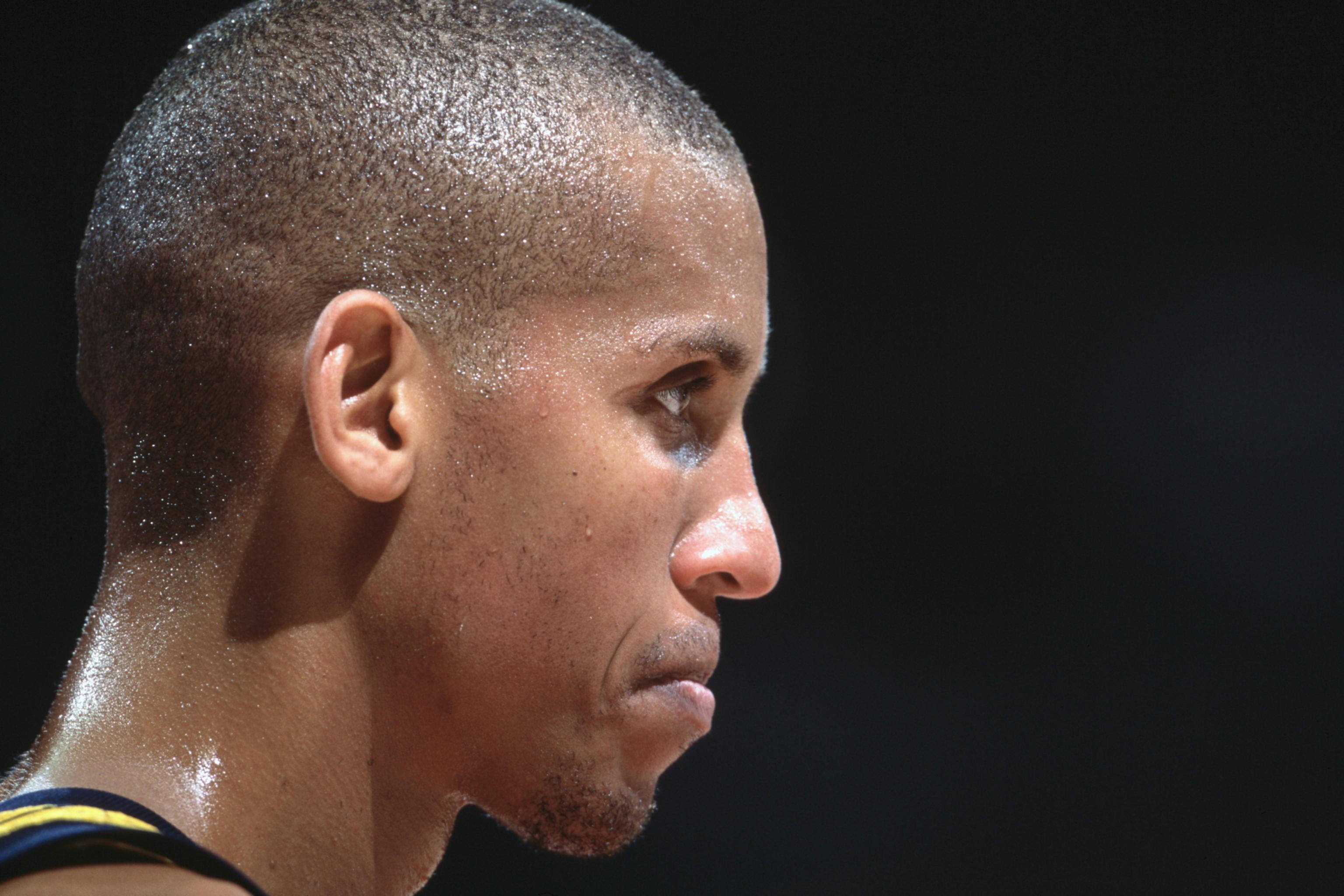 Reggie Miller, sweaty face, basketball player, 2K Desktop Wallpaper