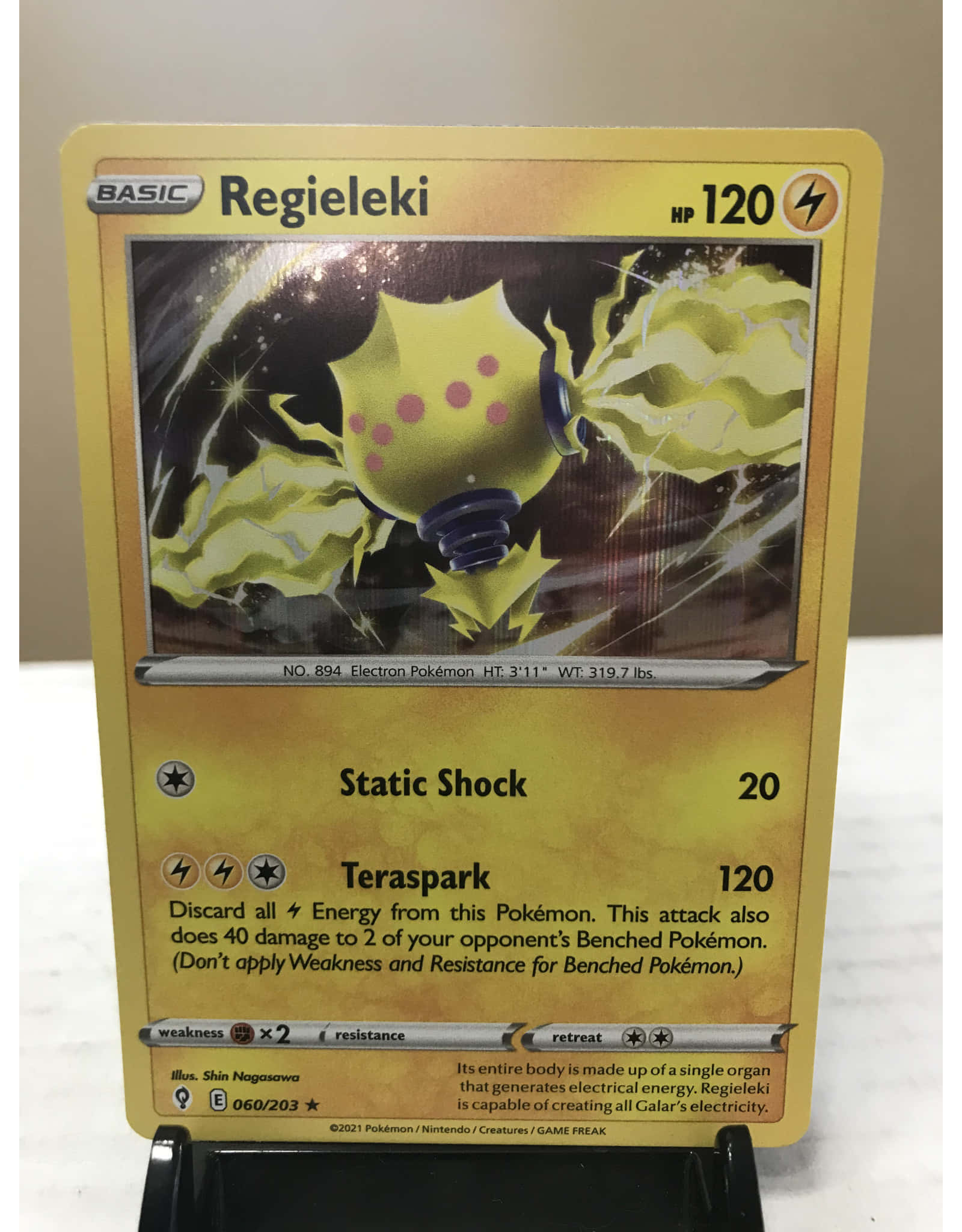 Regieleki, yellow, electric energy bursts, Full HD Phone Wallpaper