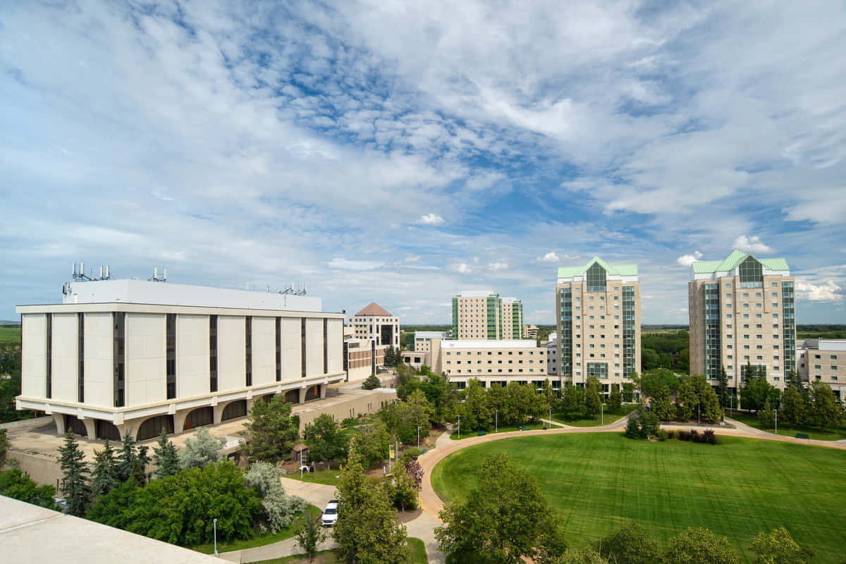 Regina, skyline, modern university campus, SD Desktop Wallpaper