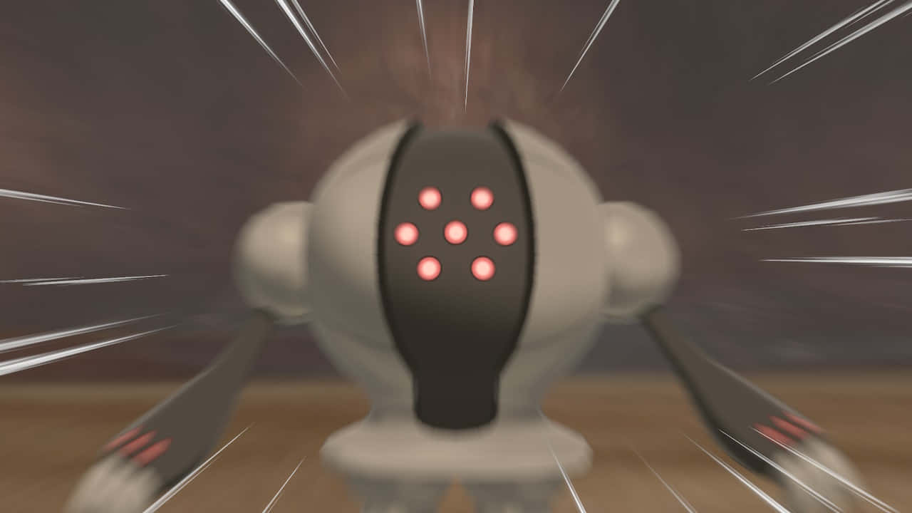 Registeel, tunnel effect, glowing red eyes, HD Desktop Wallpaper