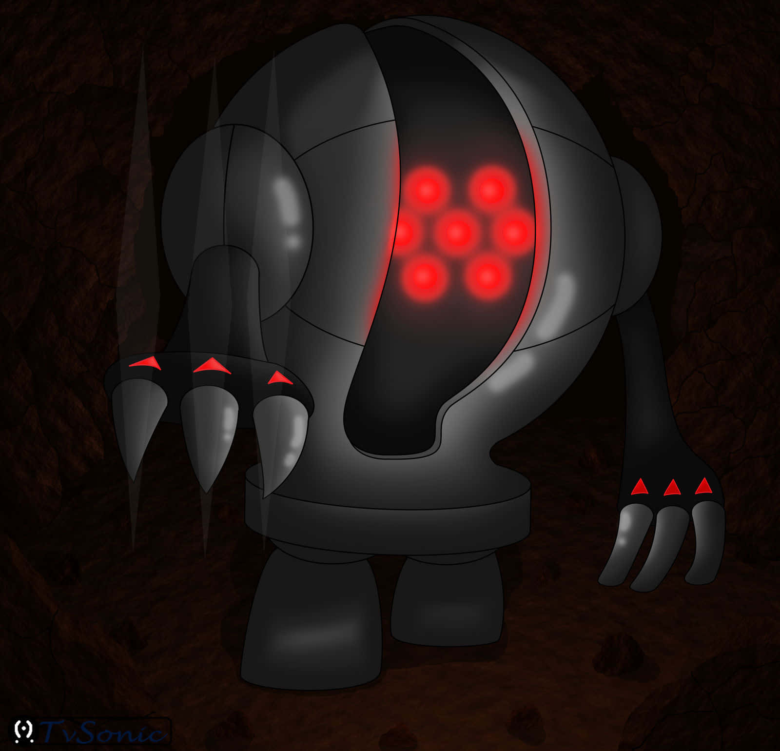 Registeel, black, glowing red eyes, HD Desktop Wallpaper