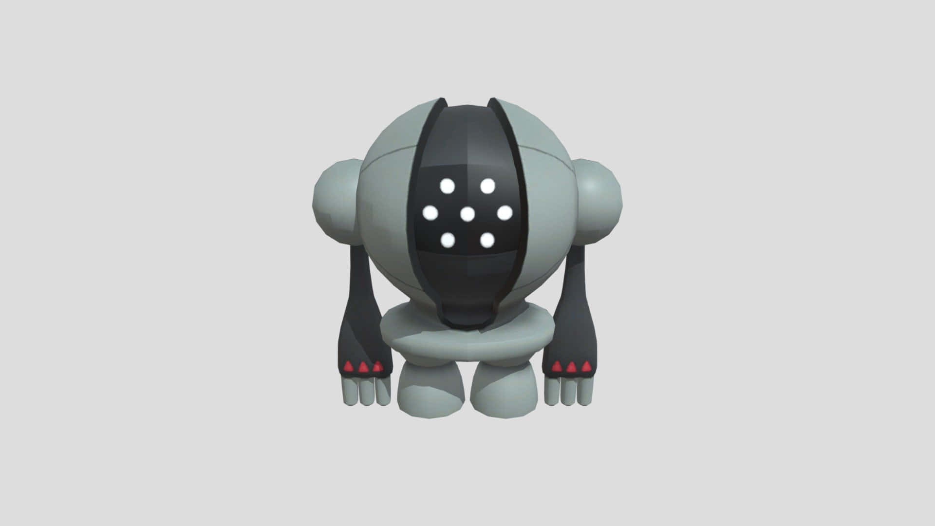 Registeel, gray, black, Full HD Desktop Wallpaper