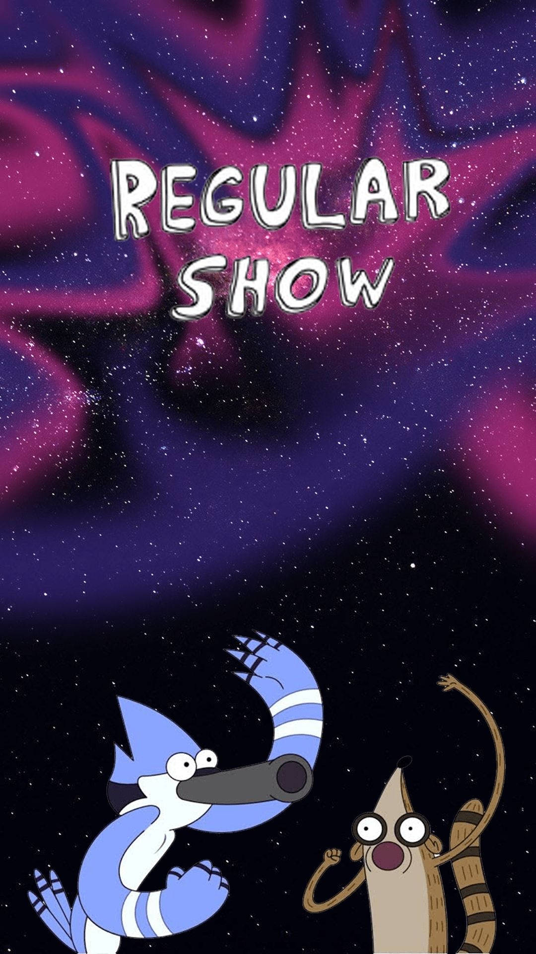 Regular Show, galaxy, starry purple nebula, Full HD Phone Wallpaper