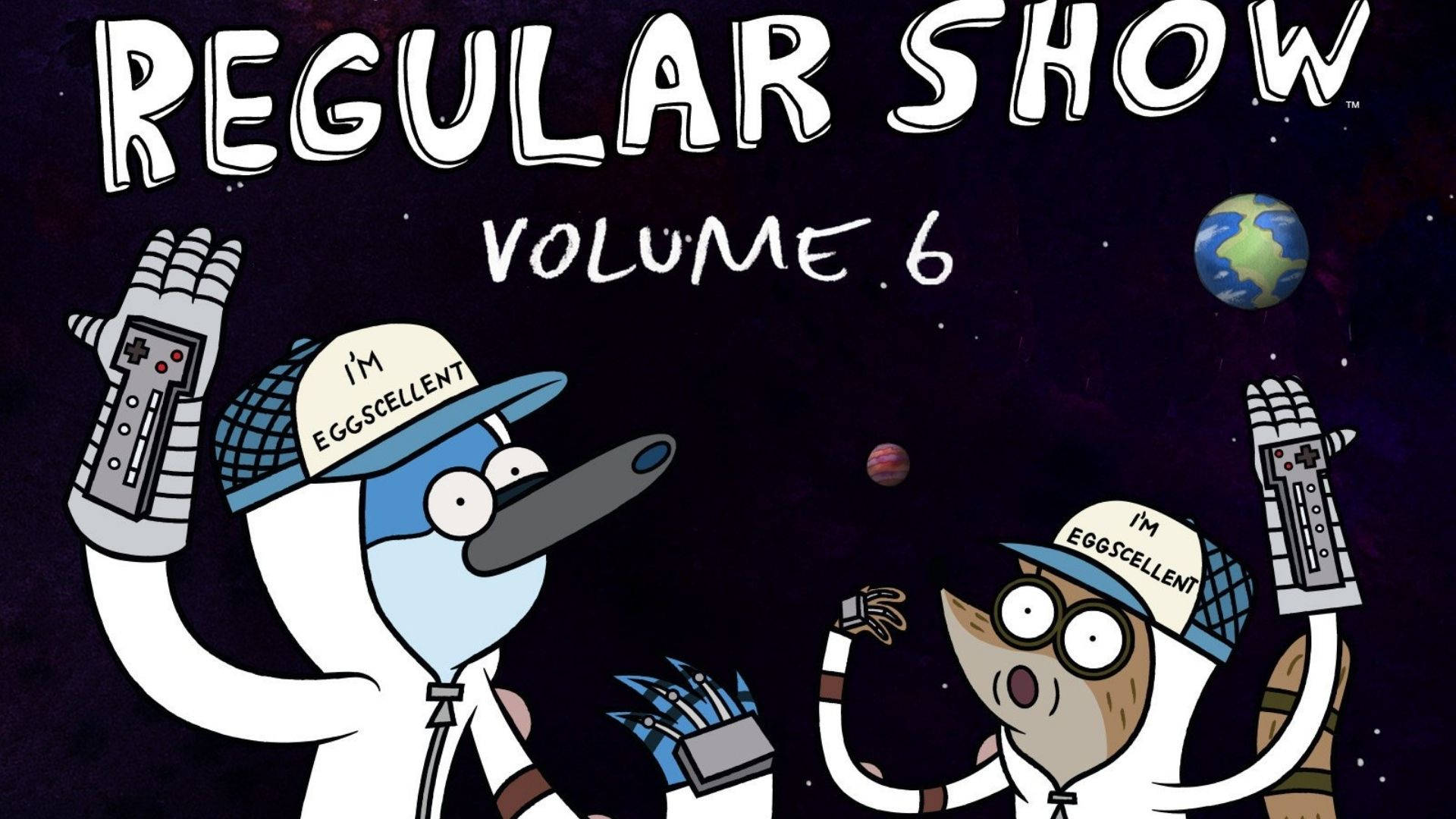Regular Show, space, space suits, Full HD Desktop Wallpaper