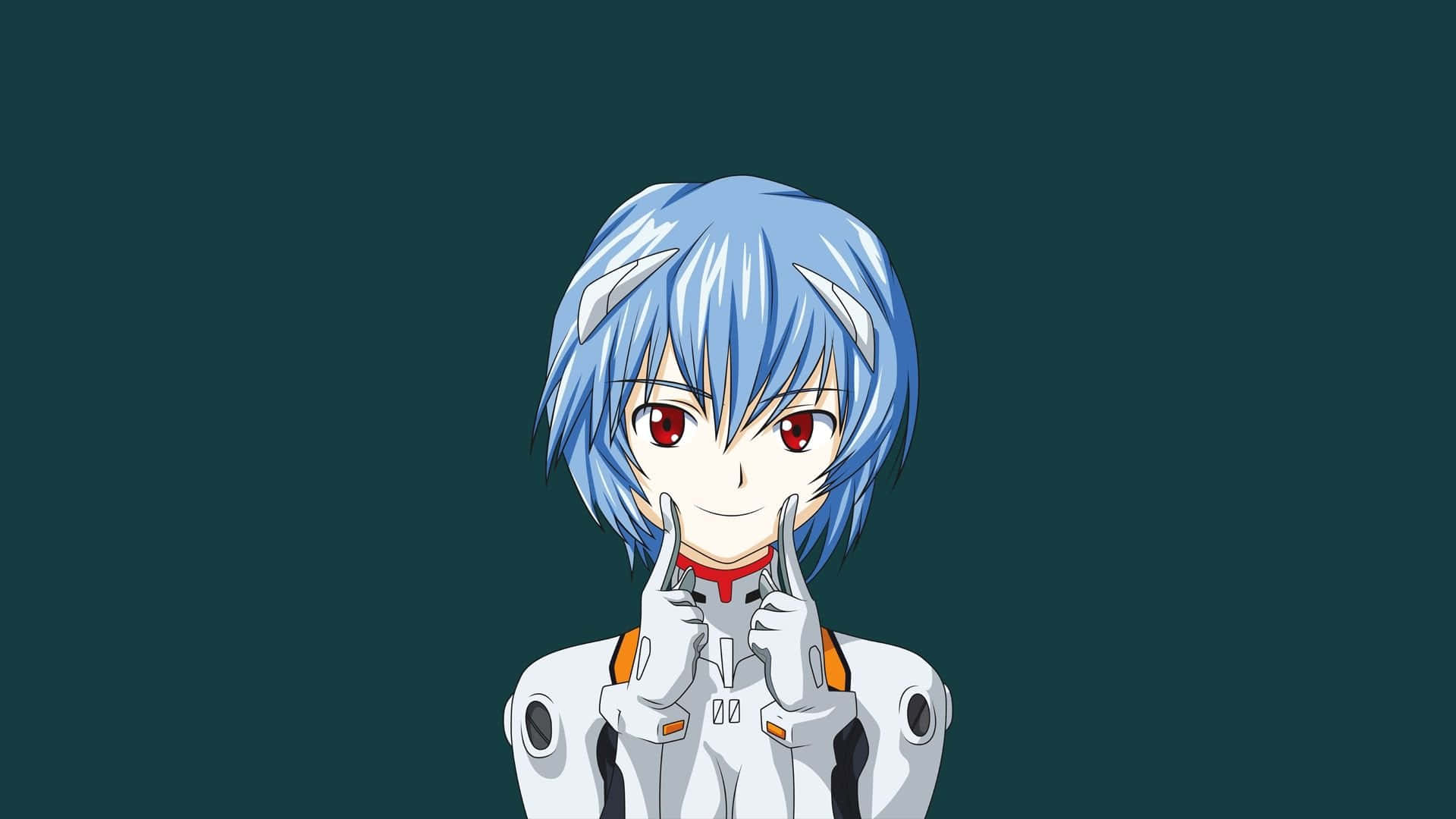 Rei Ayanami, blue jumpsuit, blue hair, Full HD Desktop Wallpaper