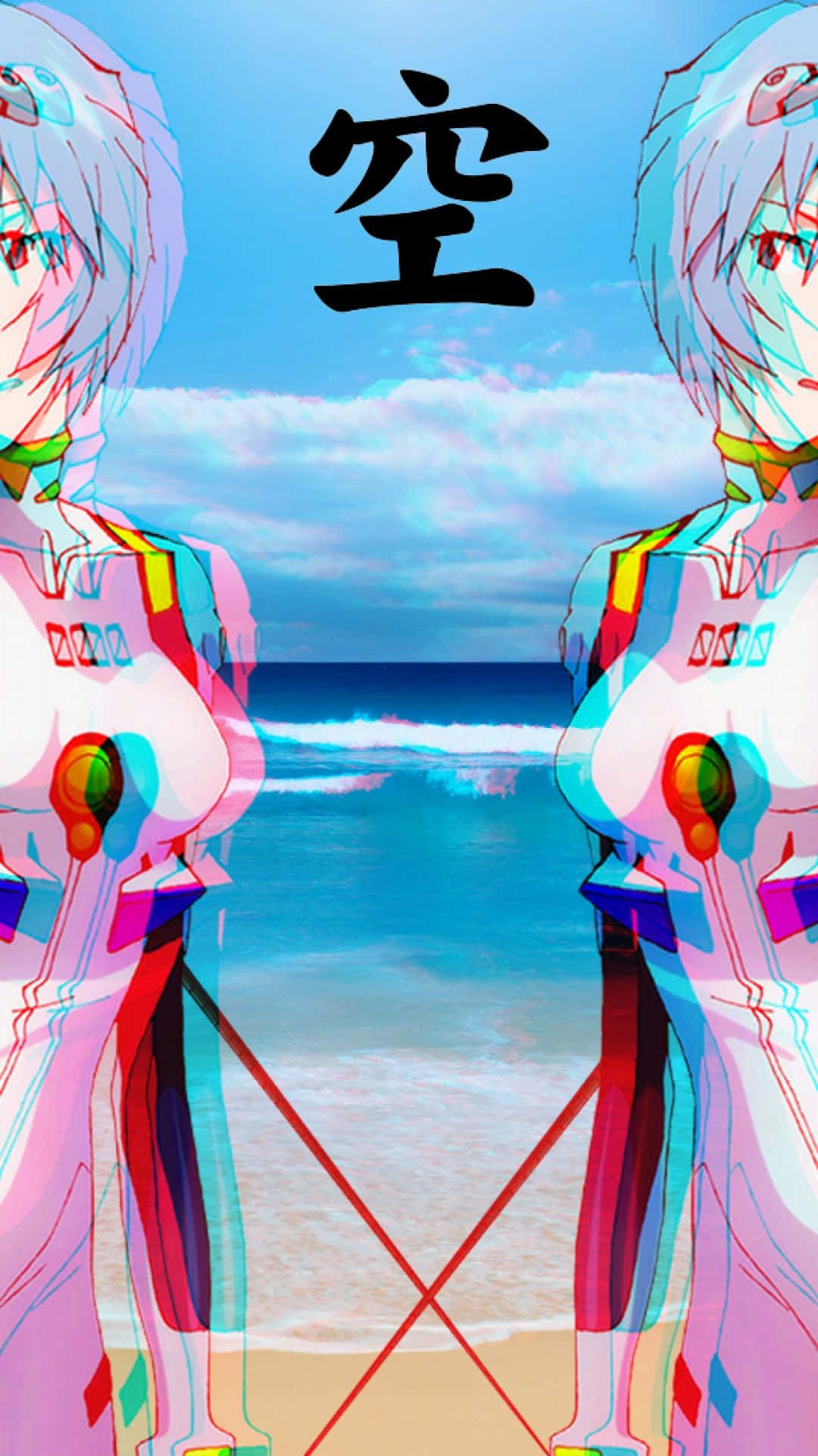 Rei Ayanami, pastel aesthetic, anime, Full HD Phone Wallpaper