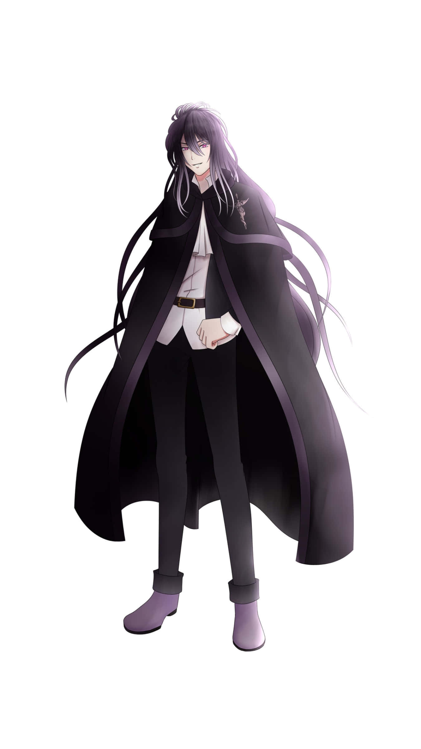 Reiji Sakamaki, anime character, long dark hair, Full HD Phone Wallpaper