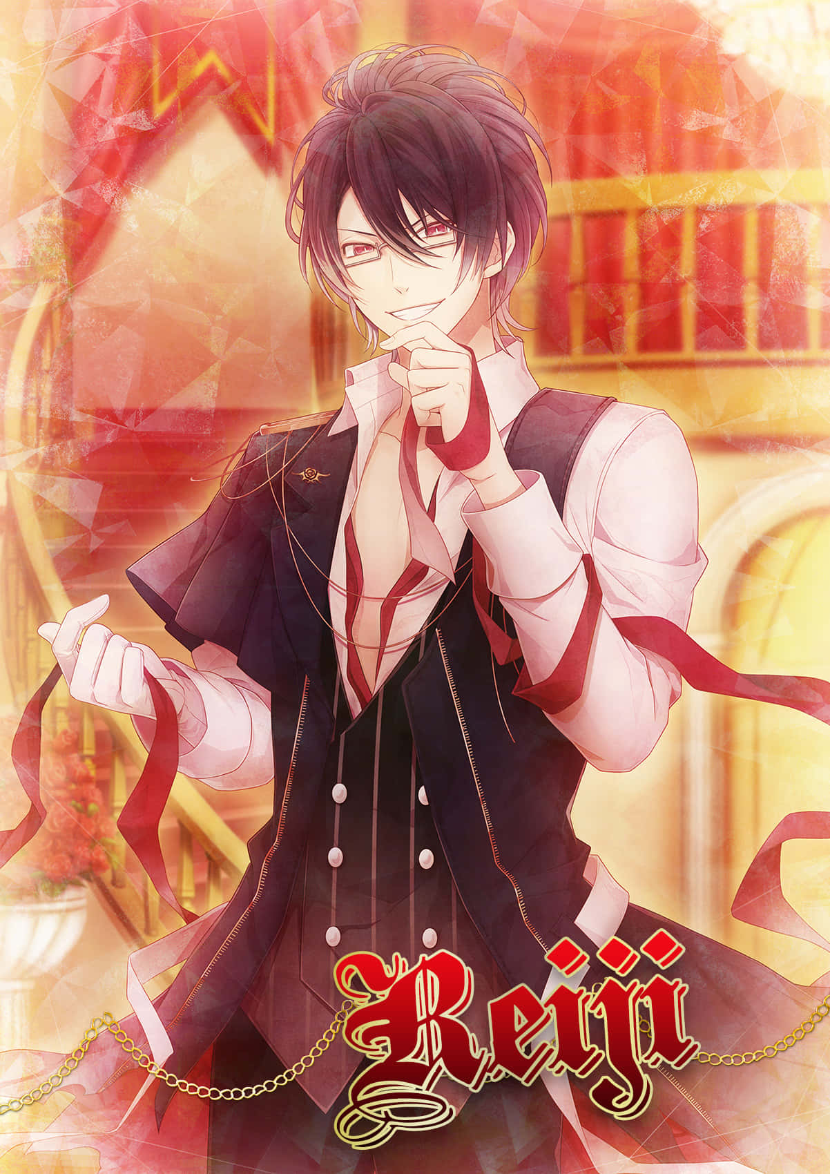 Reiji Sakamaki, anime character, dark hair, HD Phone Wallpaper