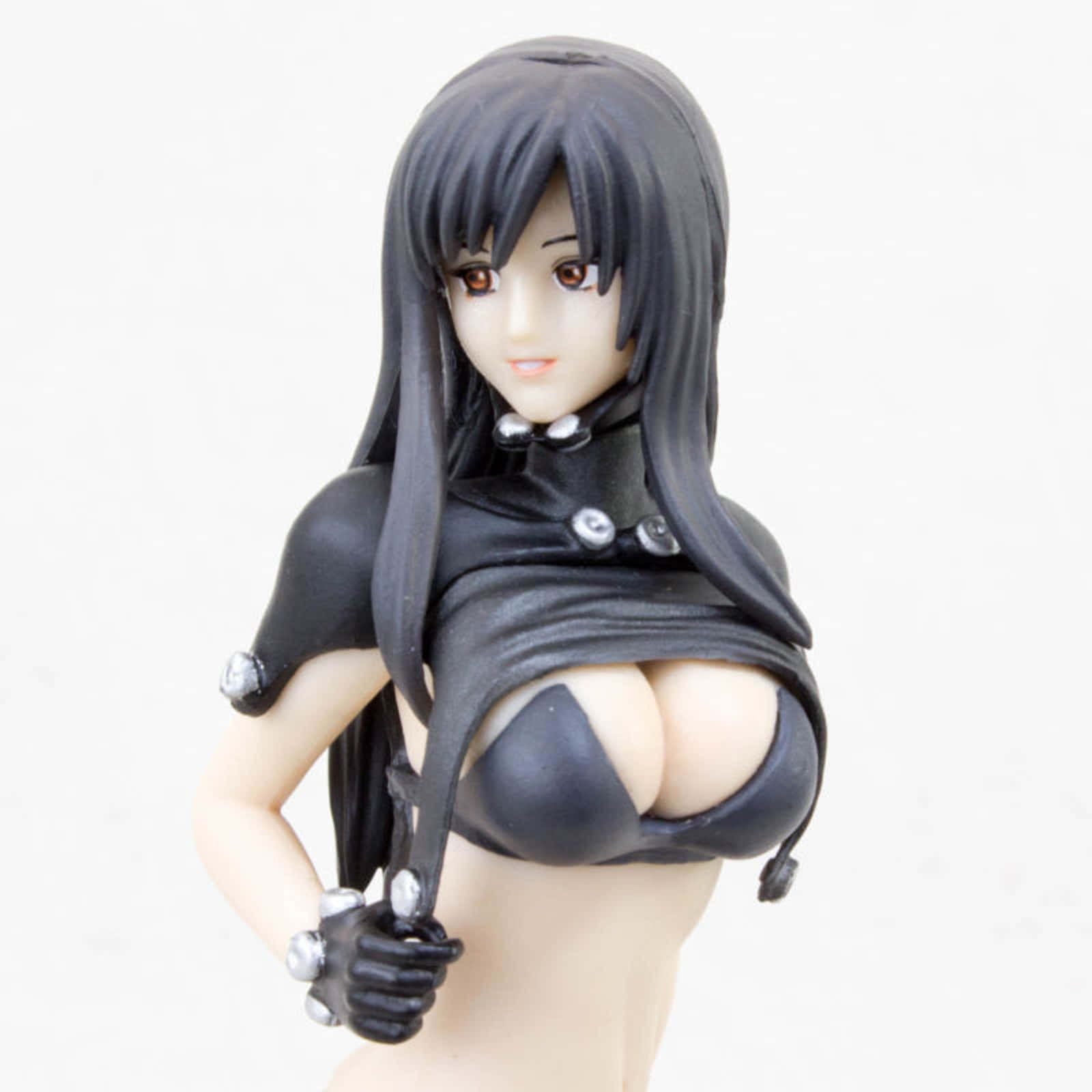 Reika Shimohira, long black hair, black outfit, HD Desktop Wallpaper
