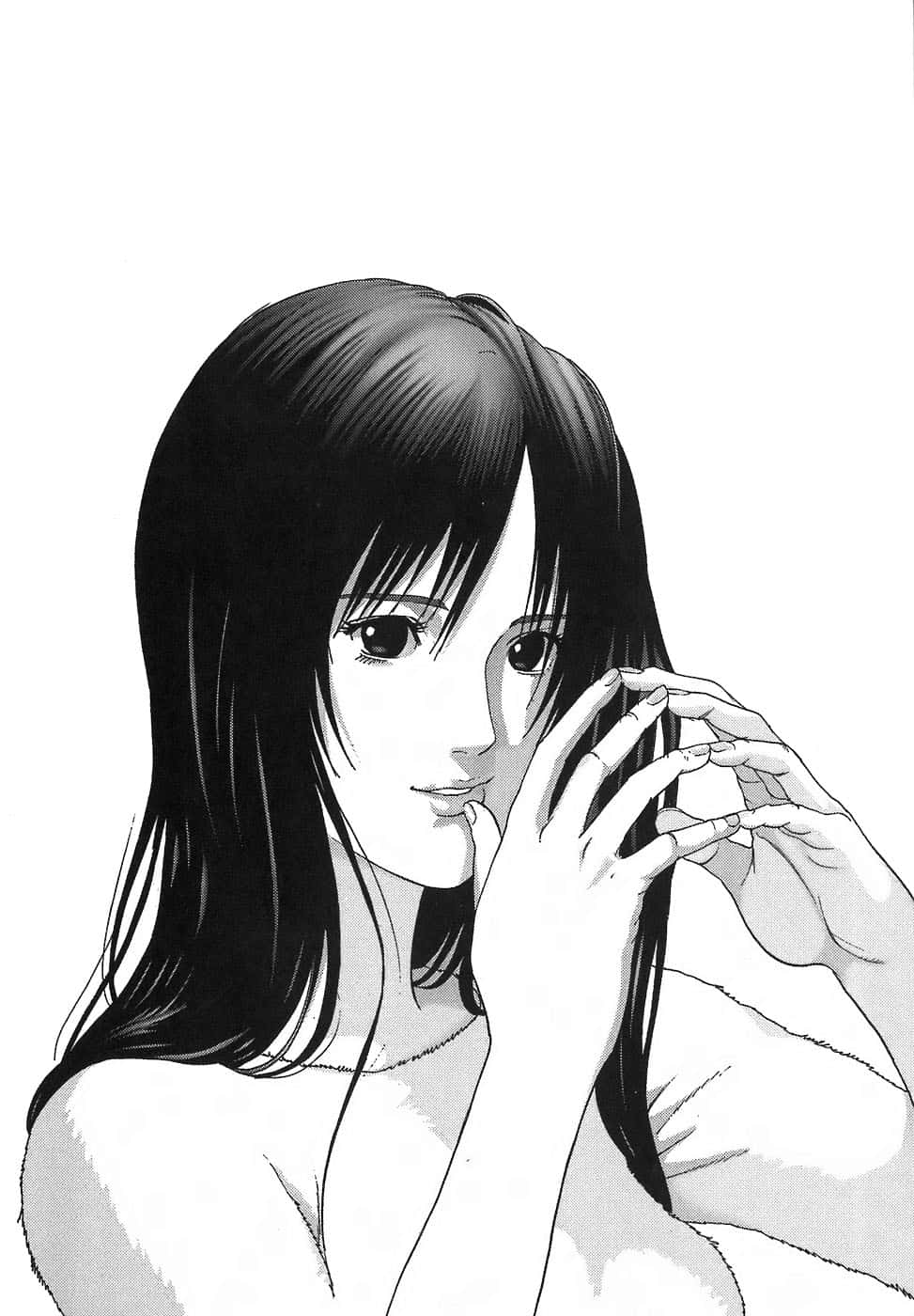 Reika Shimohira, manga character, black and white, HD Phone Wallpaper