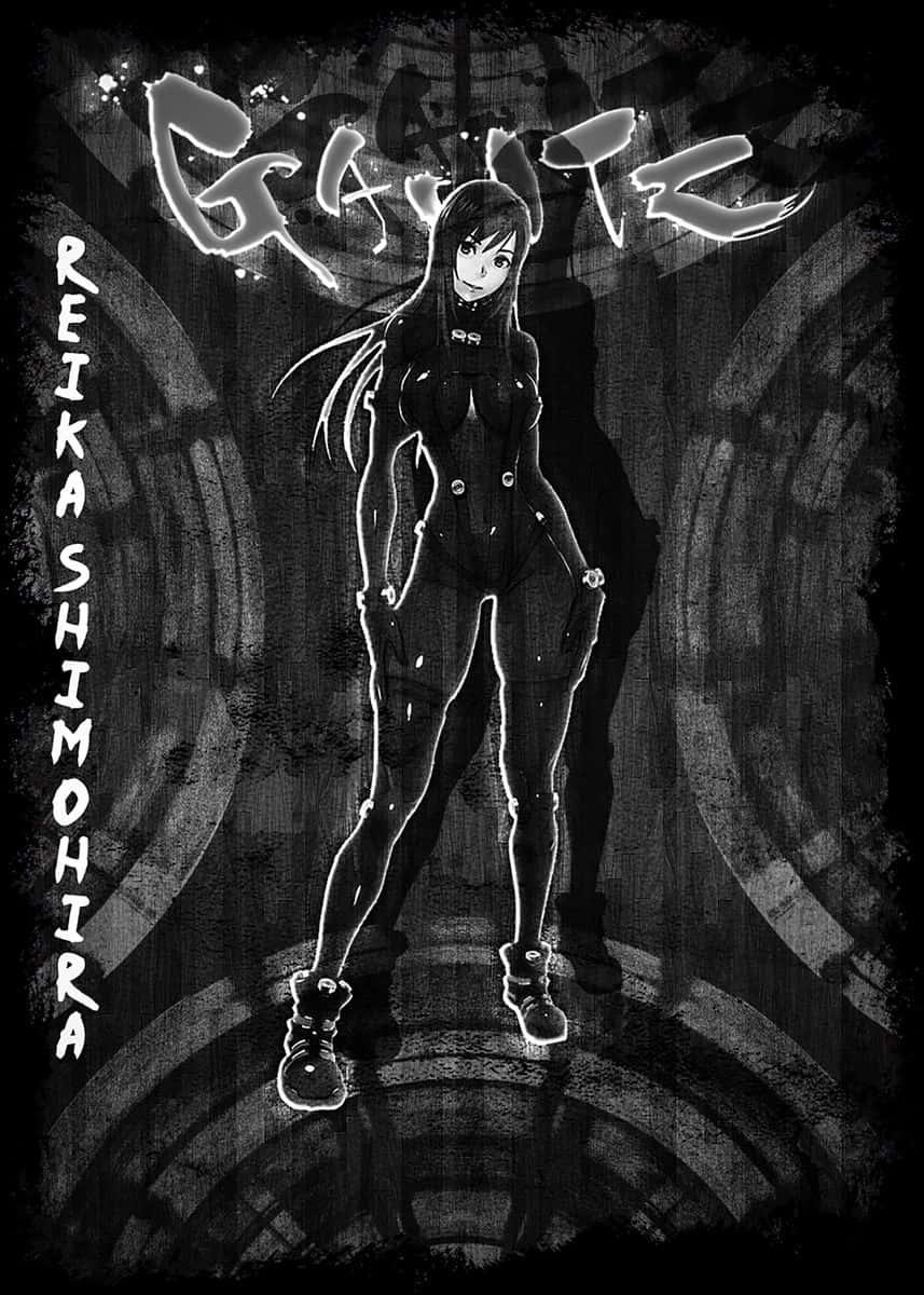 Reika Shimohira, glowing outline, dark tunnel, SD Phone Wallpaper