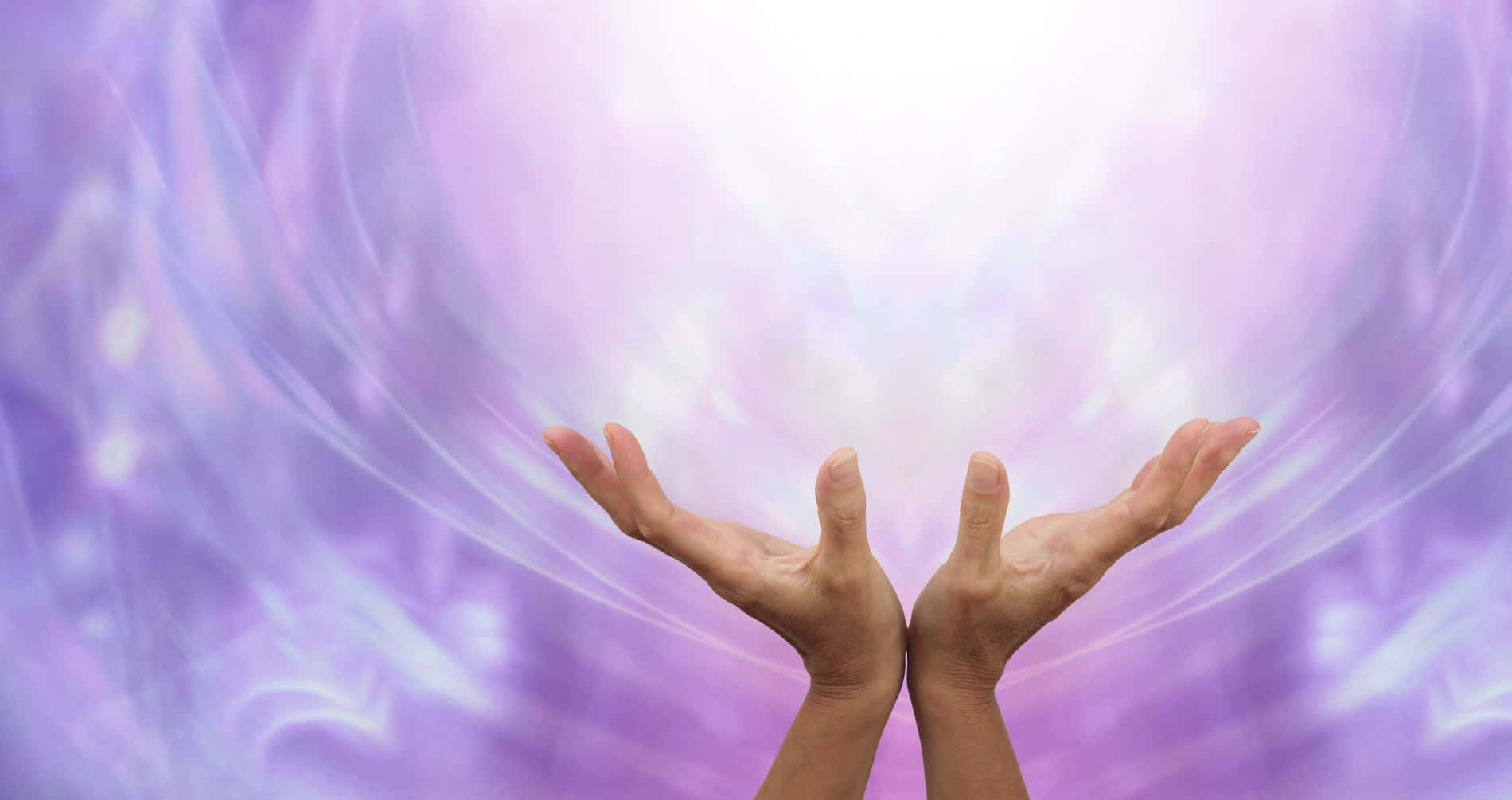 Reiki, glowing swirling vortex, soft purple and white energy, HD Desktop Wallpaper