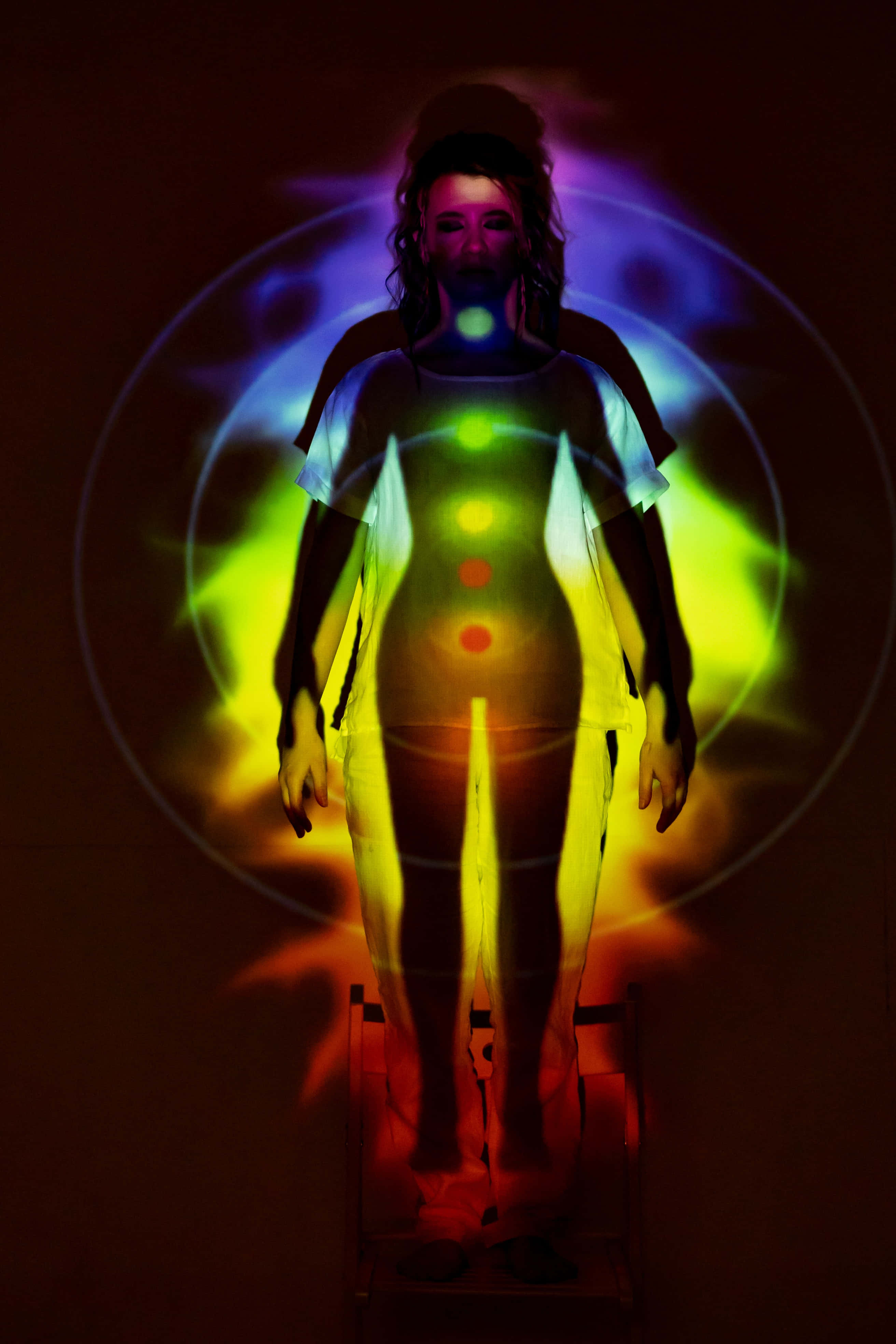 Reiki, chakras, radiant energy circles, 4K Phone Wallpaper