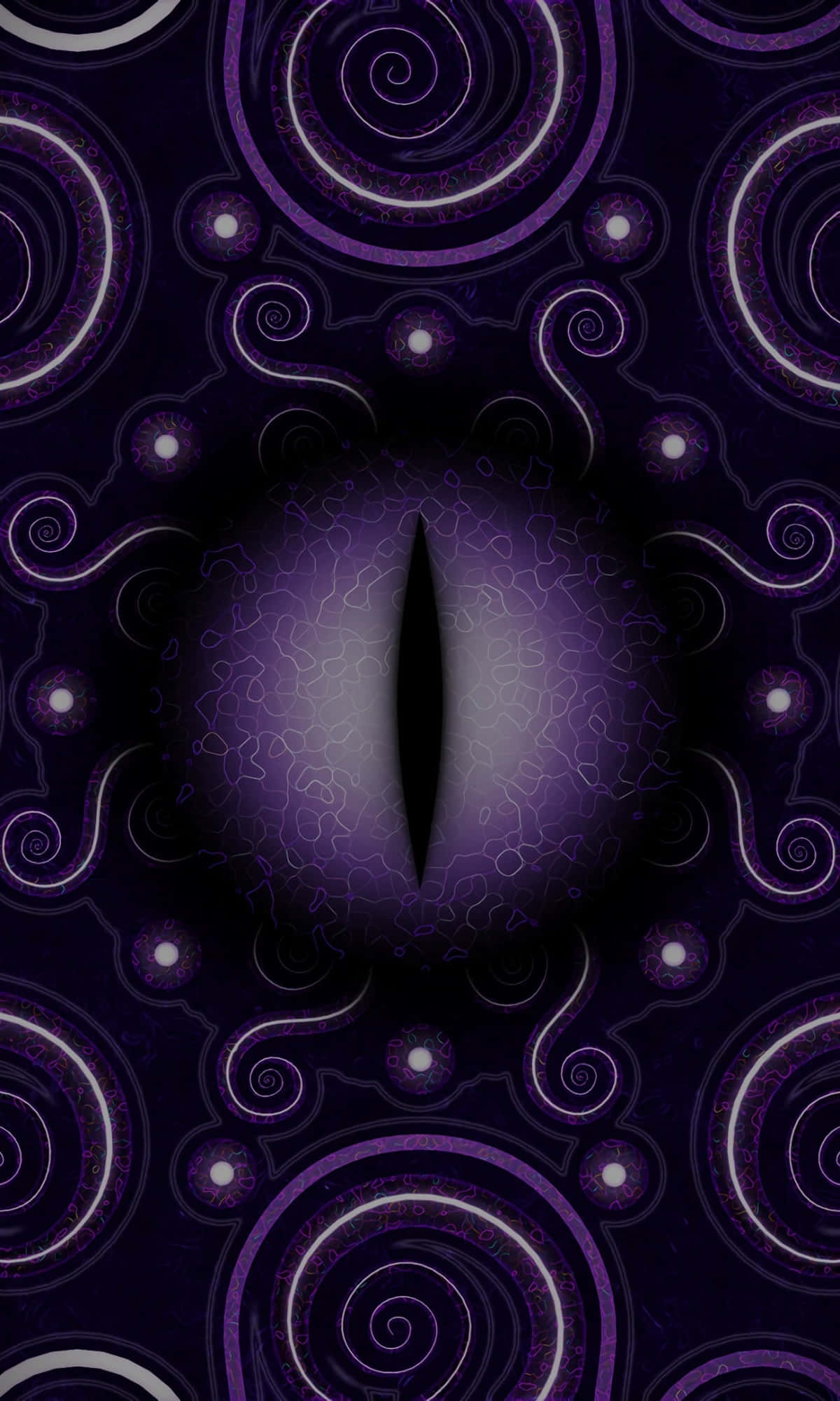 Reiki, purple eye, vertical slit pupil, Full HD Phone Wallpaper