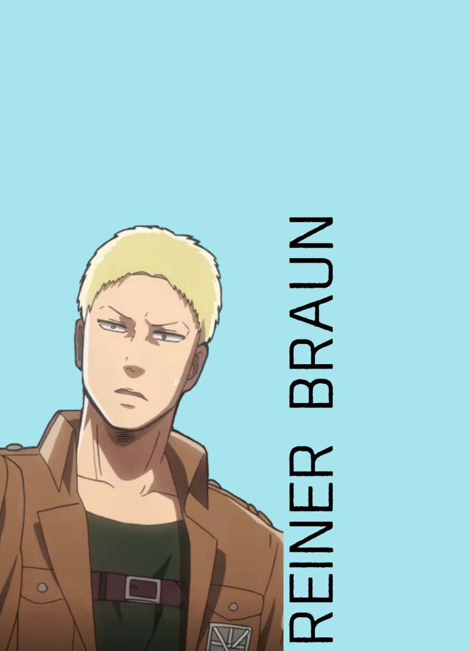 Reiner Braun, blonde hair, brown jacket, HD Phone Wallpaper