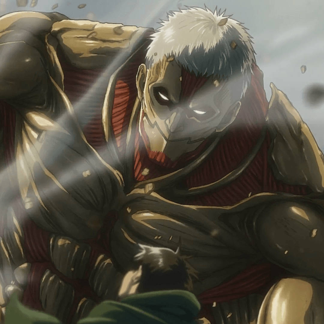 Reiner, white hair, red scarf, SD Desktop Wallpaper