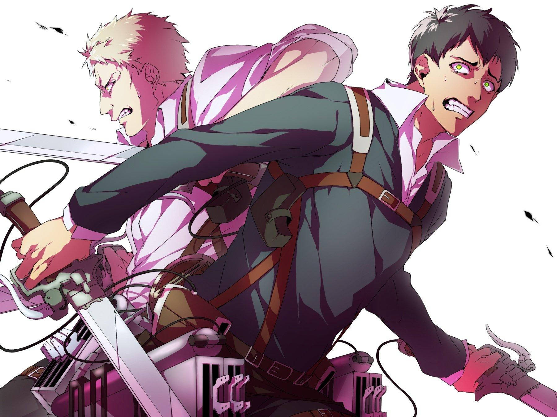 Reiner, anime warriors, swords, HD Desktop Wallpaper