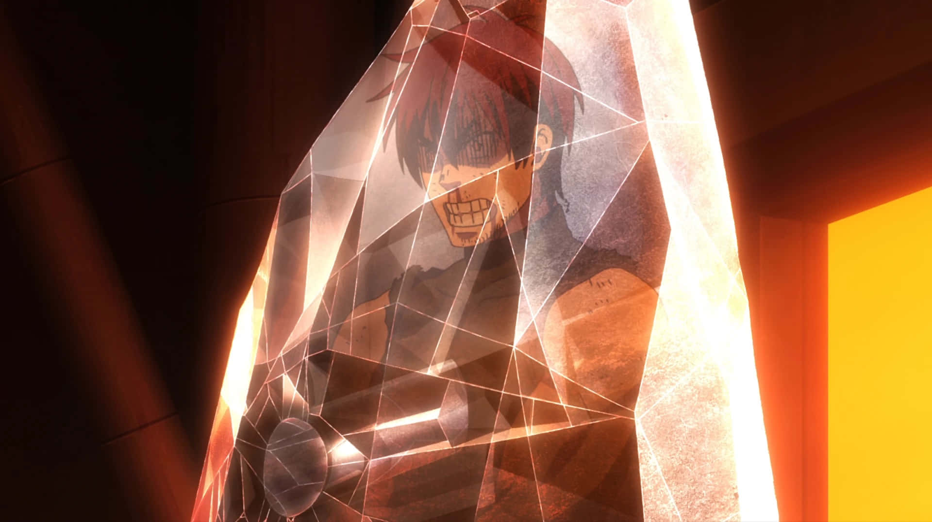 Rekka Hoshimiya, crystal trap, amber crystal prism, Full HD Desktop Wallpaper