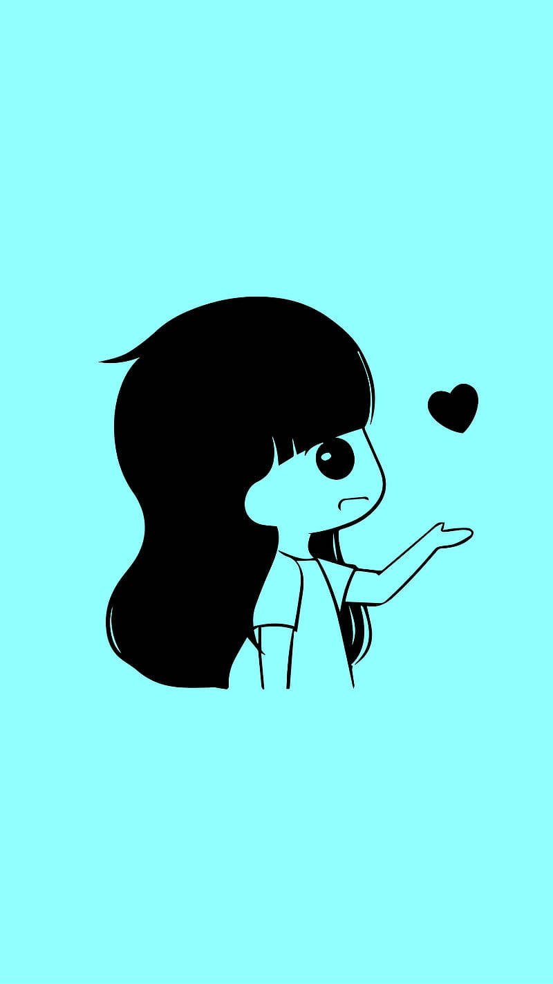 long distance relationship, girl, heart, HD Phone Wallpaper