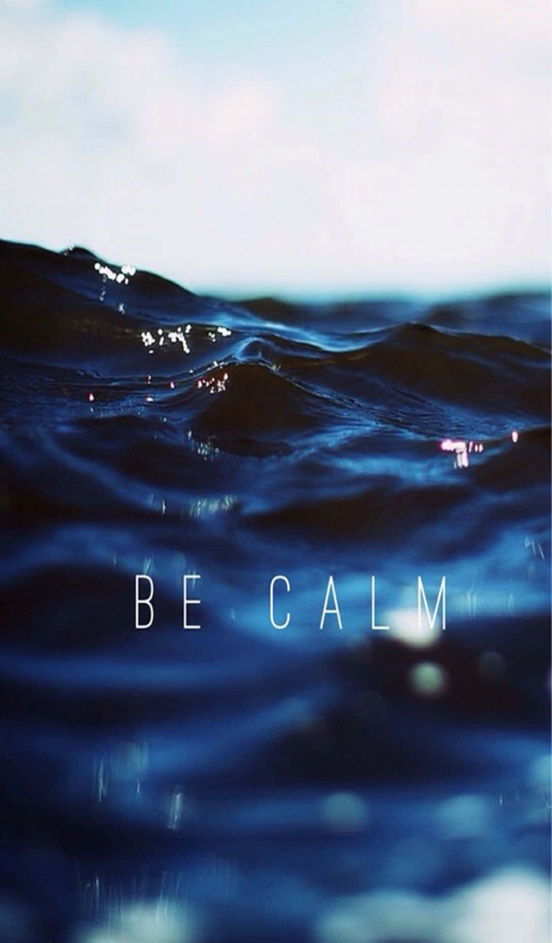 relaxing iphone, calm blue, ocean waves, HD Phone Wallpaper
