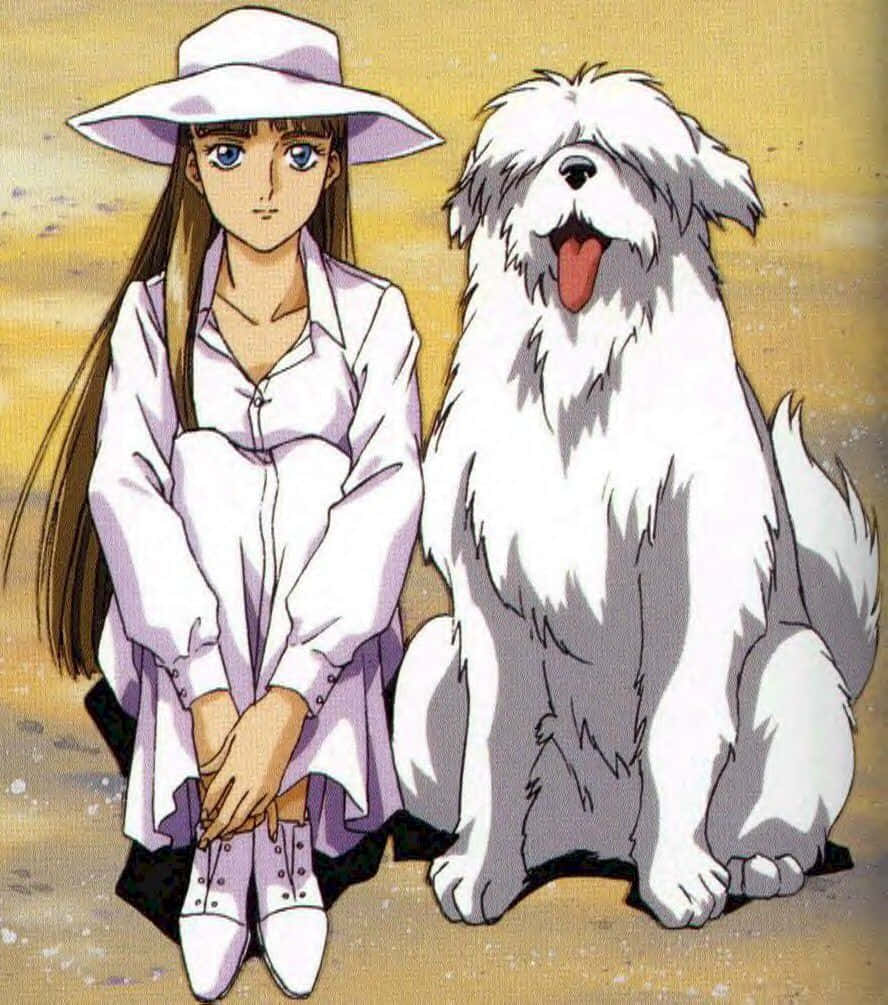 Relena Peacecraft, white hat, white outfit, SD Phone Wallpaper