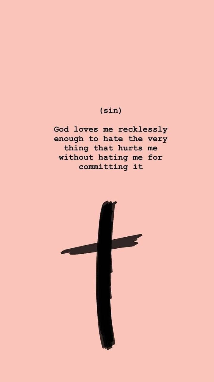 black cross, minimalist pink background, bold black cross, HD Phone Wallpaper