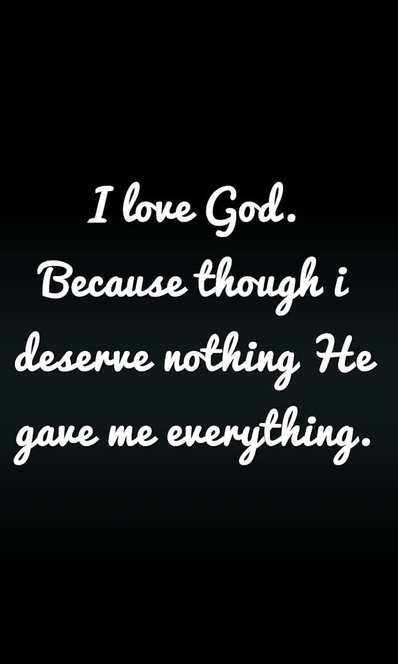 I love God, cursive text, dark gradient background, HD Phone Wallpaper