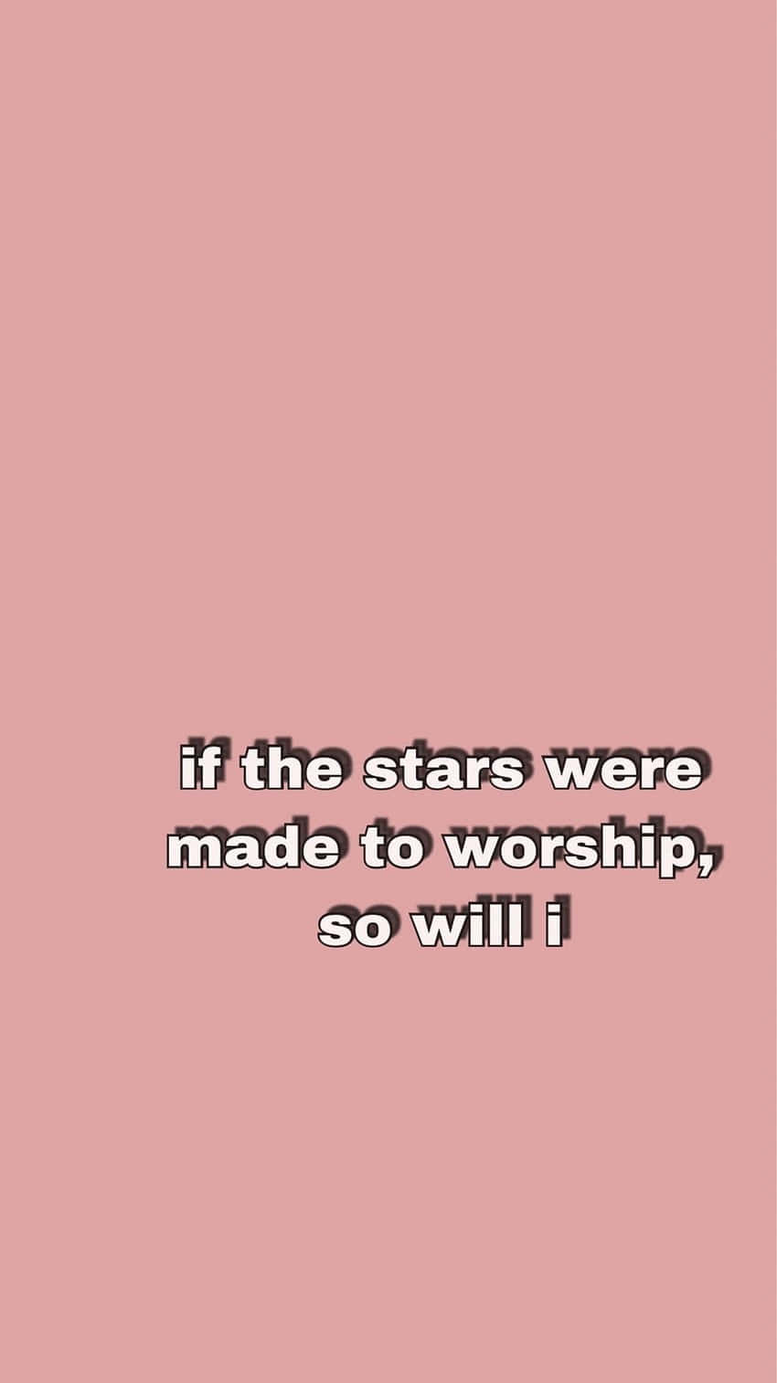pink, white text, celestial devotion quote, HD Phone Wallpaper