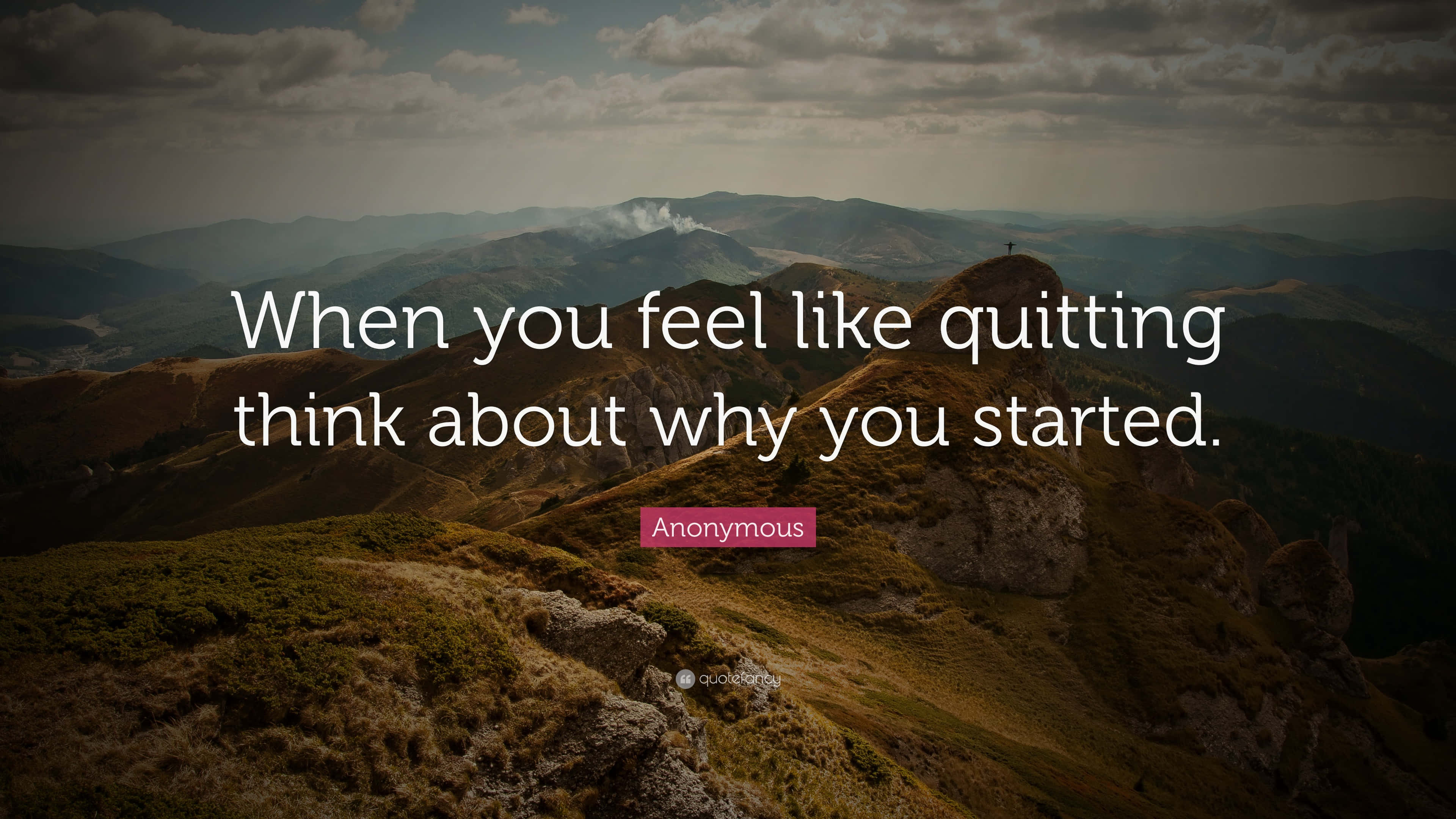 Remember Why You Started, mountain ridge, layered hills, 4K Desktop Wallpaper