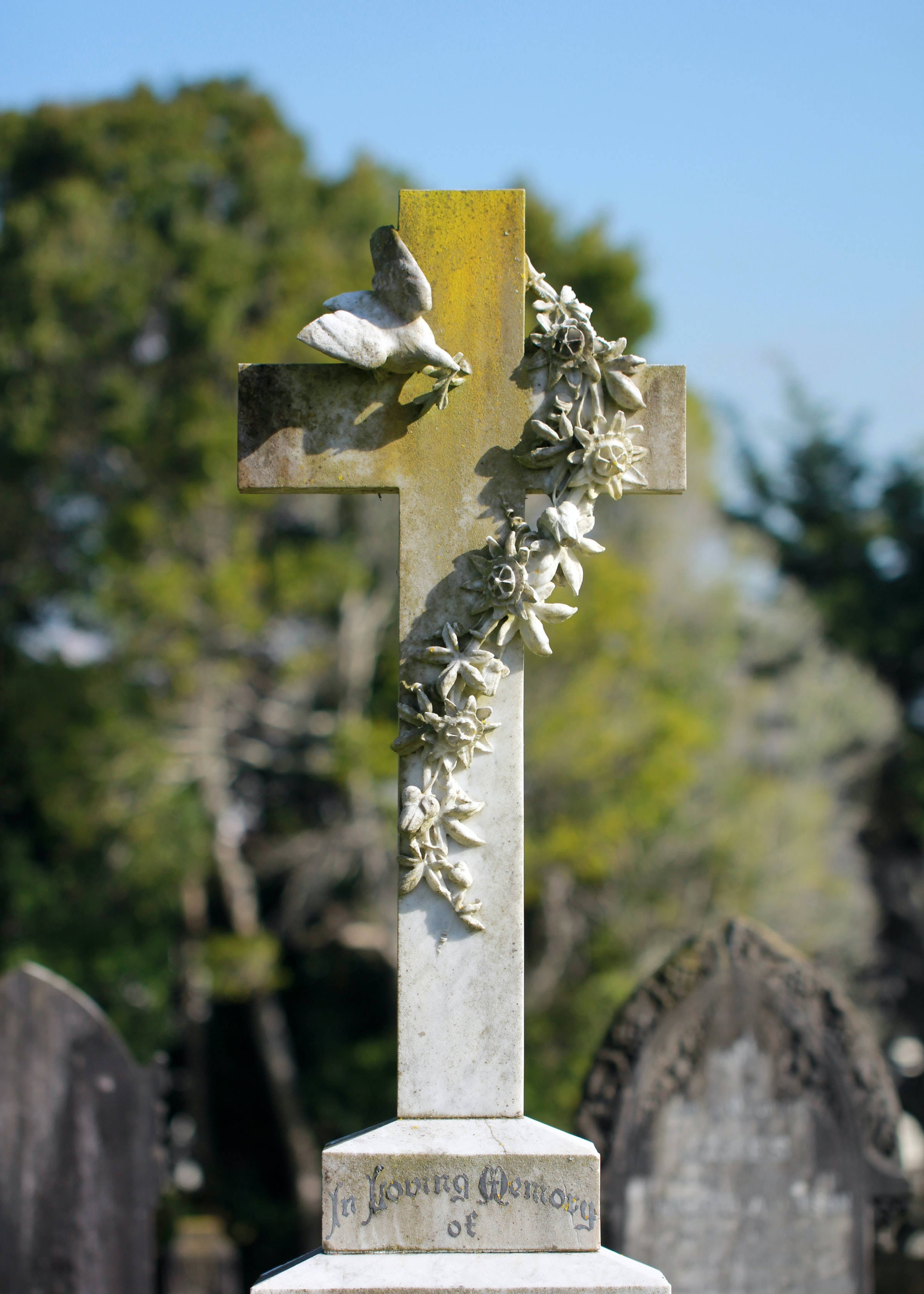 Remembrance Day, tombstone, stone cross, 2K Phone Wallpaper